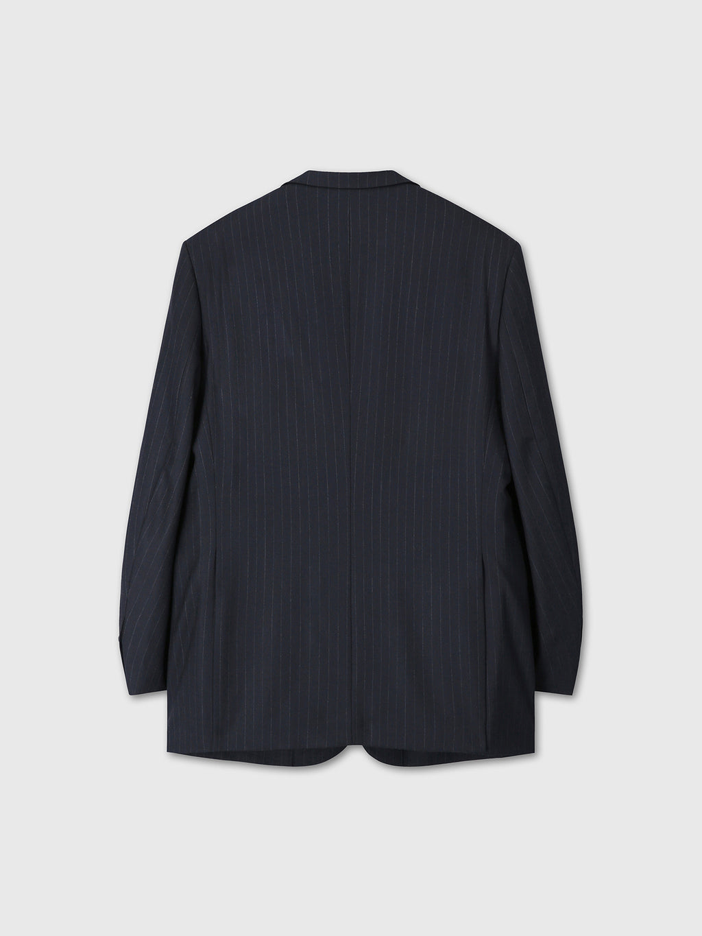 Tonywack - Pinstriped Wool Blend Relaxed Tailored Jacket (Navy Pinstripe) product image 10 | TRAB K-Fashion Australia