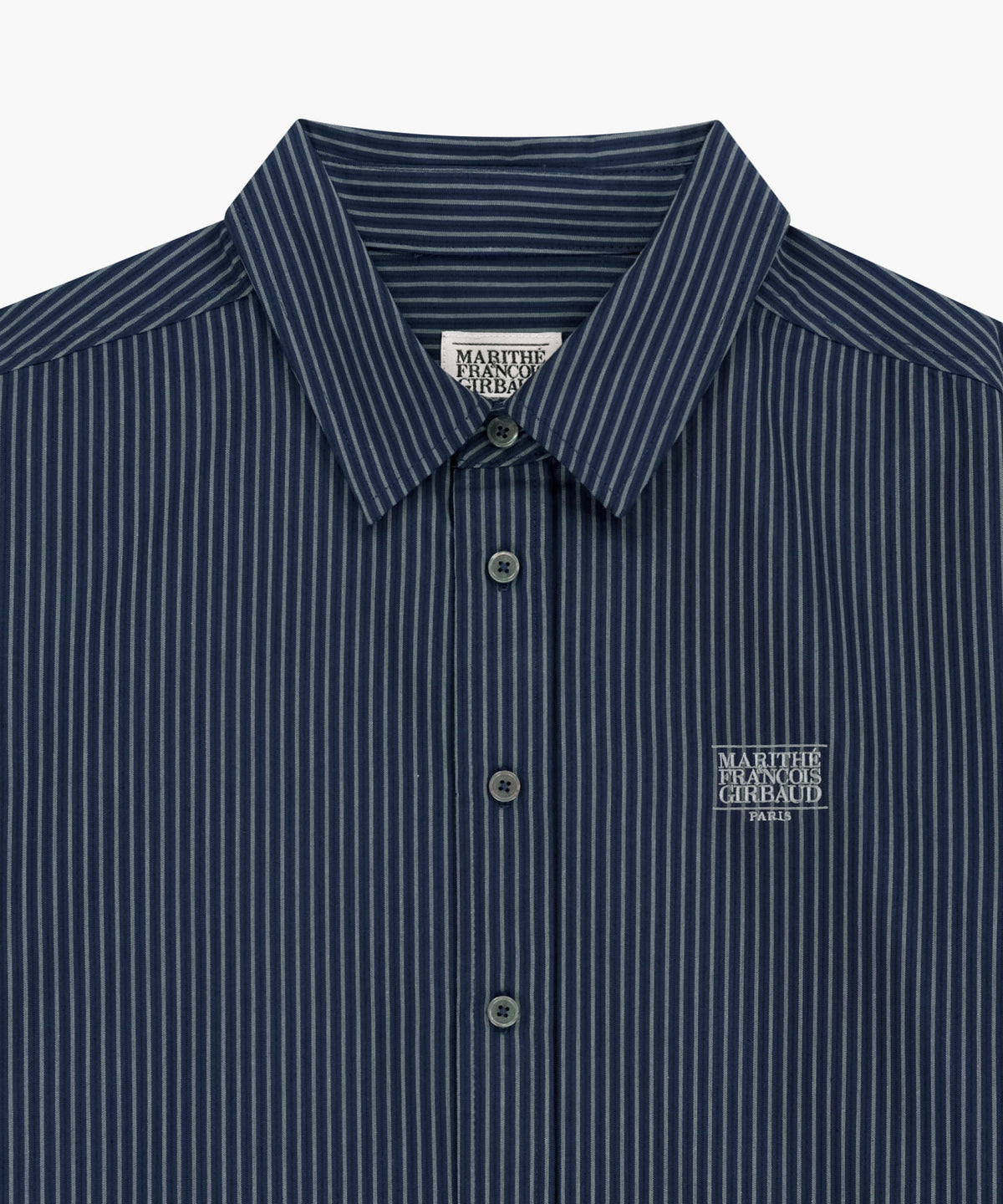 Marithe & Francois Girbaud - Stripe Pattern Shirt (Navy) product image 3 | TRAB K-Fashion Australia