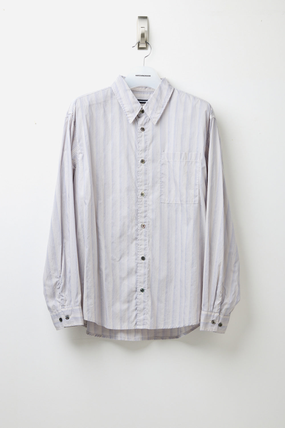 Hatchingroom - Museum Shirt Pajama Stripe (Purple Grey) product image 2 | TRAB K-Fashion Australia