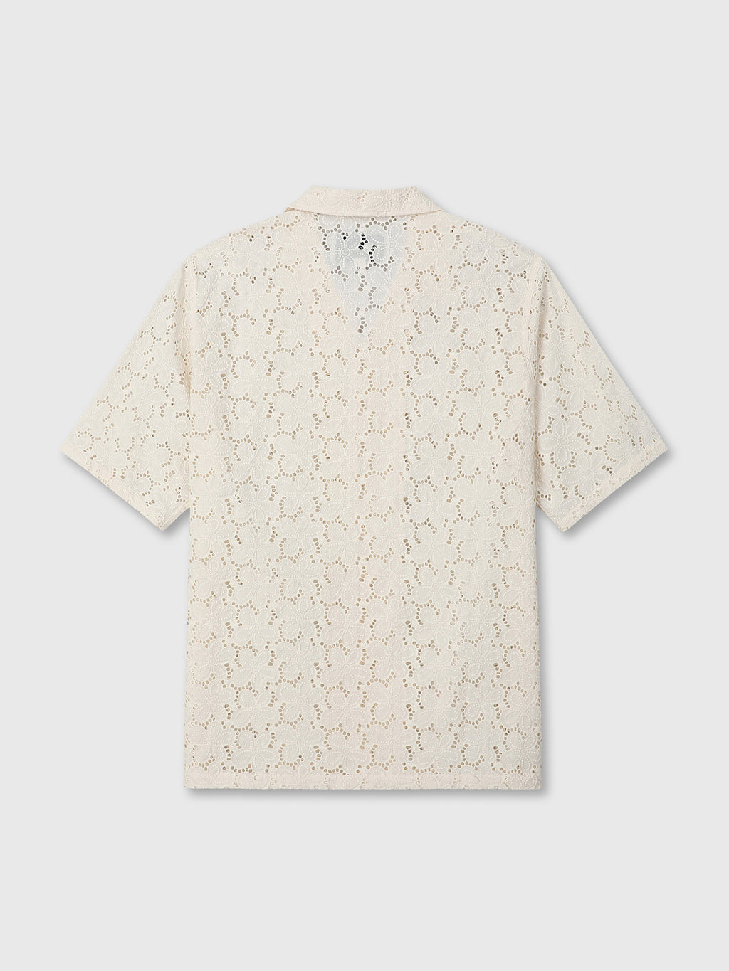 Tonywack - Crocheted Cotton Lace Shirt (Ivory) product image 10 | TRAB K-Fashion Australia