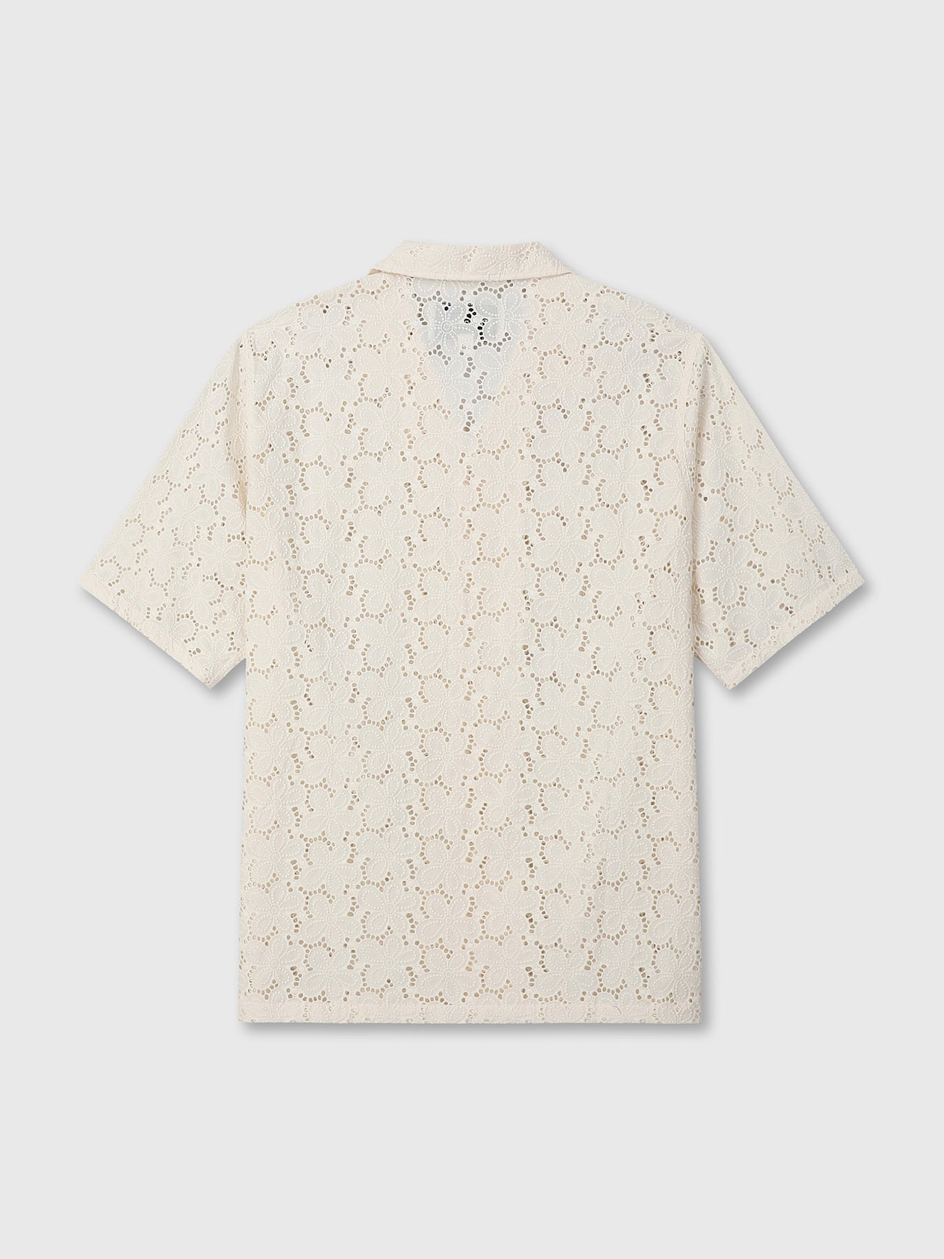 Tonywack - Crocheted Cotton Lace Shirt (Ivory) product image 10 | TRAB K-Fashion Australia