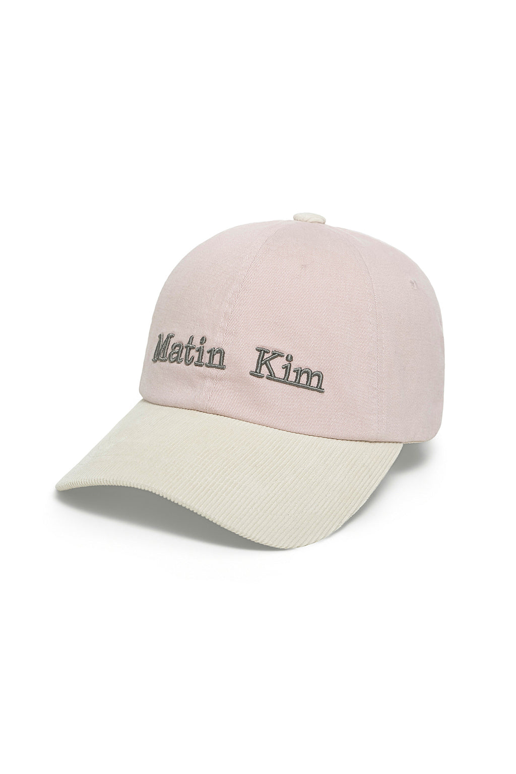 Matin Kim - Matin Classic Logo Corduroy Brim Ball Cap (Pink) product image 2 | TRAB K-Fashion Australia