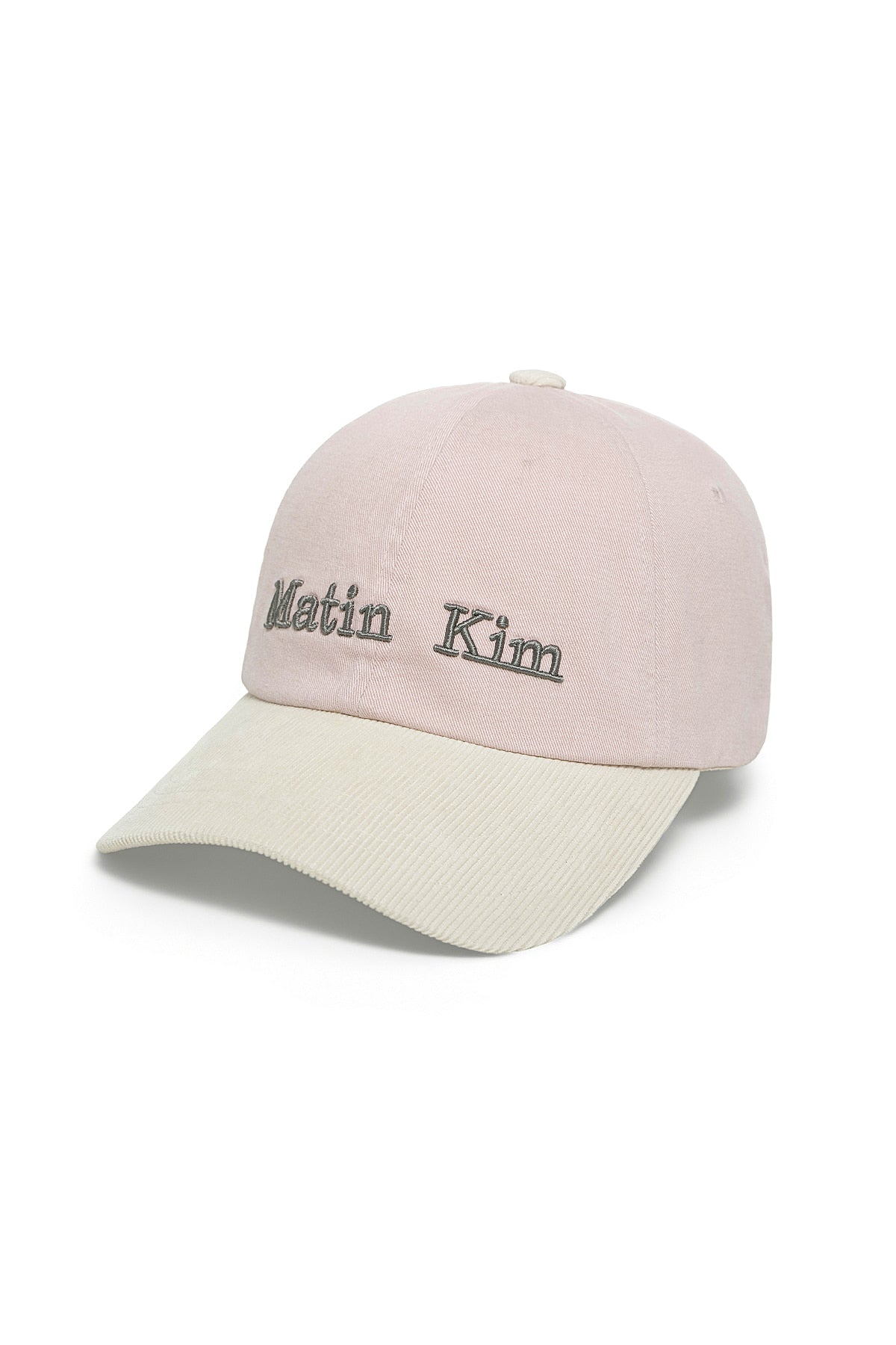 Matin Kim - Matin Classic Logo Corduroy Brim Ball Cap (Pink) product image 2 | TRAB K-Fashion Australia