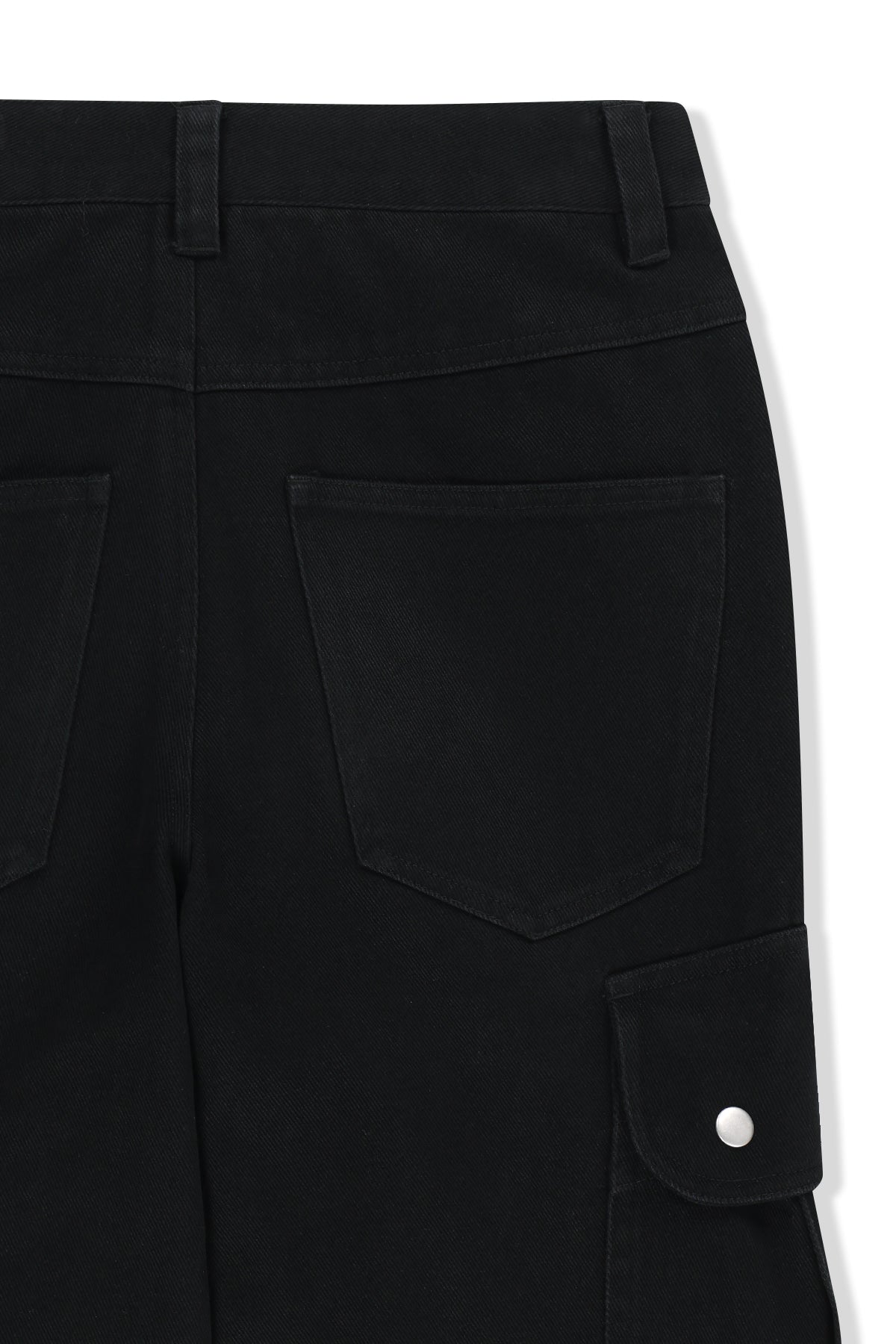 Matin Kim - Multi Hook Bootcut Cargo Pants (Black) product image 6 | TRAB K-Fashion Australia