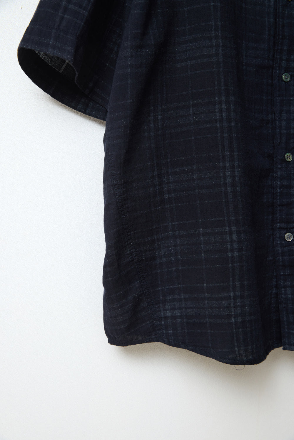 Hatchingroom - Shadow Check Shirt (Dark Navy) product image 7 | TRAB K-Fashion Australia