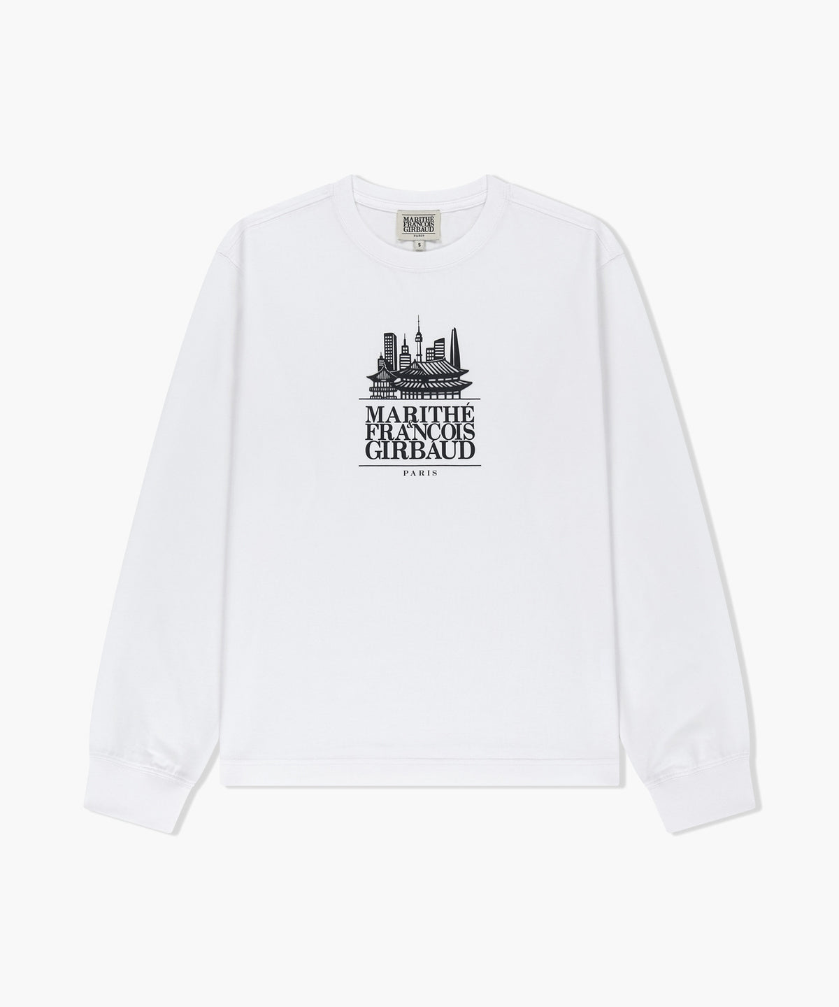 Marithe & Francois Girbaud - Seoul Exclusive Graphic Long Sleeve Tee (White) product image 6 | TRAB K-Fashion Australia