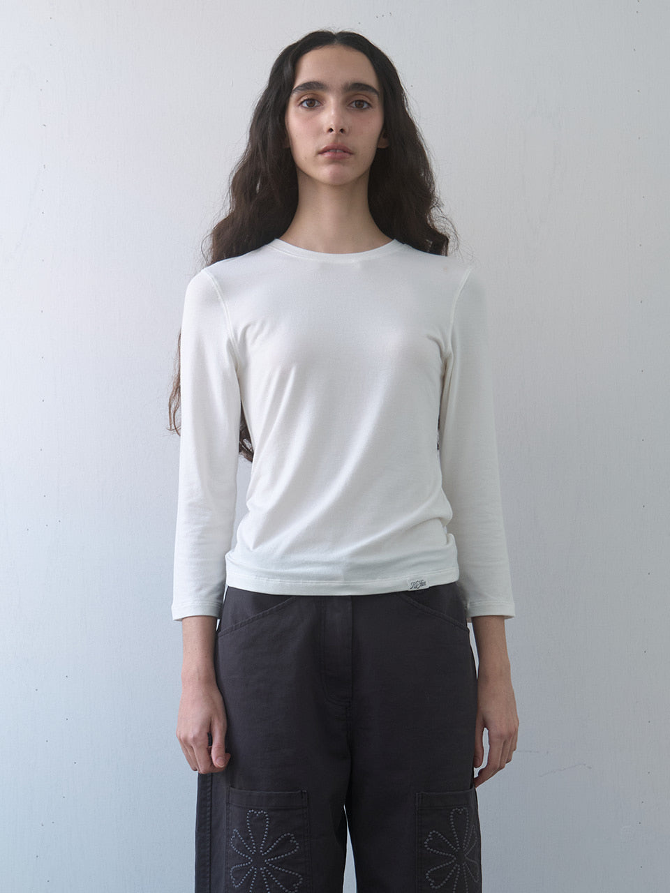 Kijun - Essential Mid Sleeve Tee (4Colors) product image 1 | TRAB K-Fashion Australia