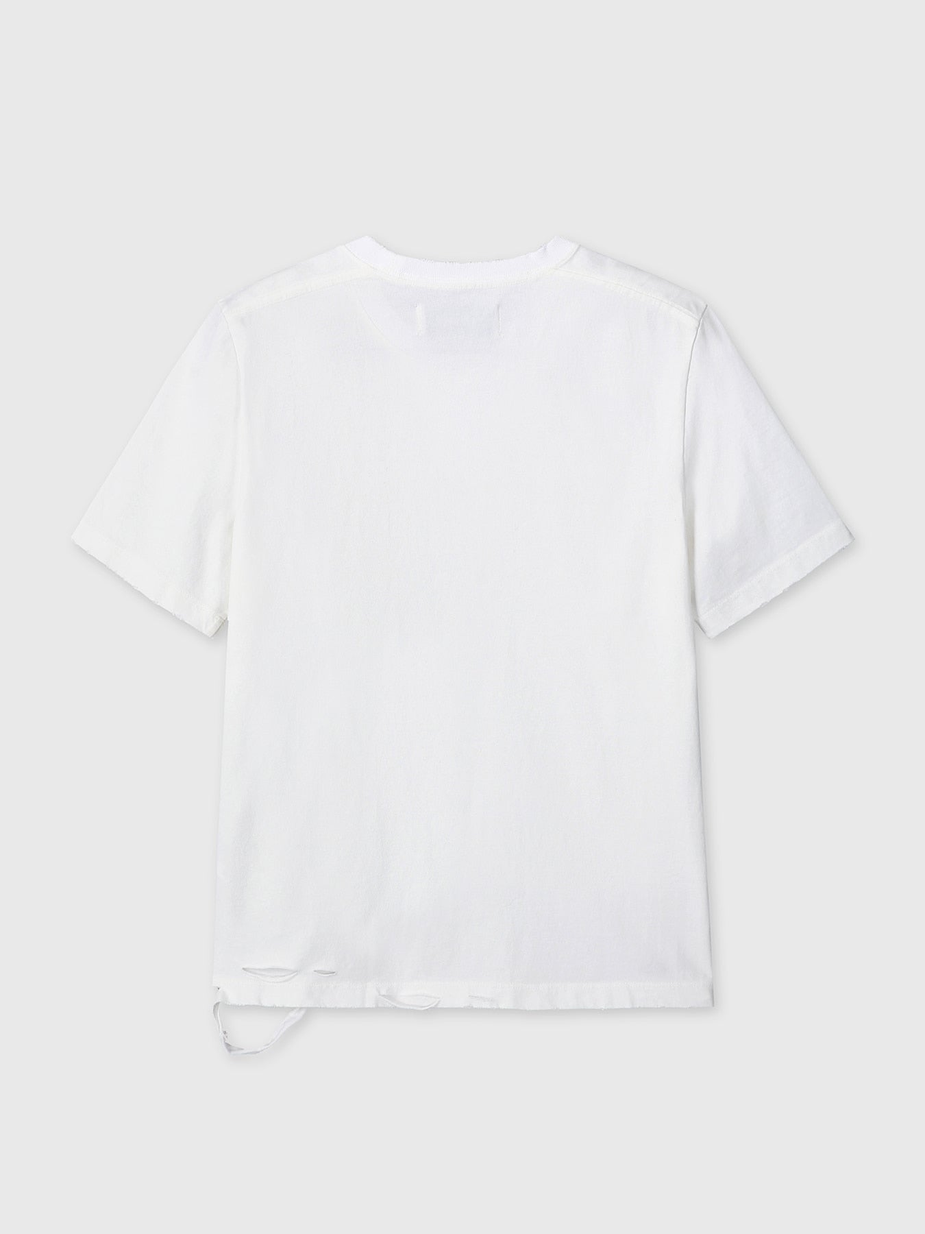 Tonywack - Hand Distressed Vintage Cotton T-Shirt (White) product image 10 | TRAB K-Fashion Australia