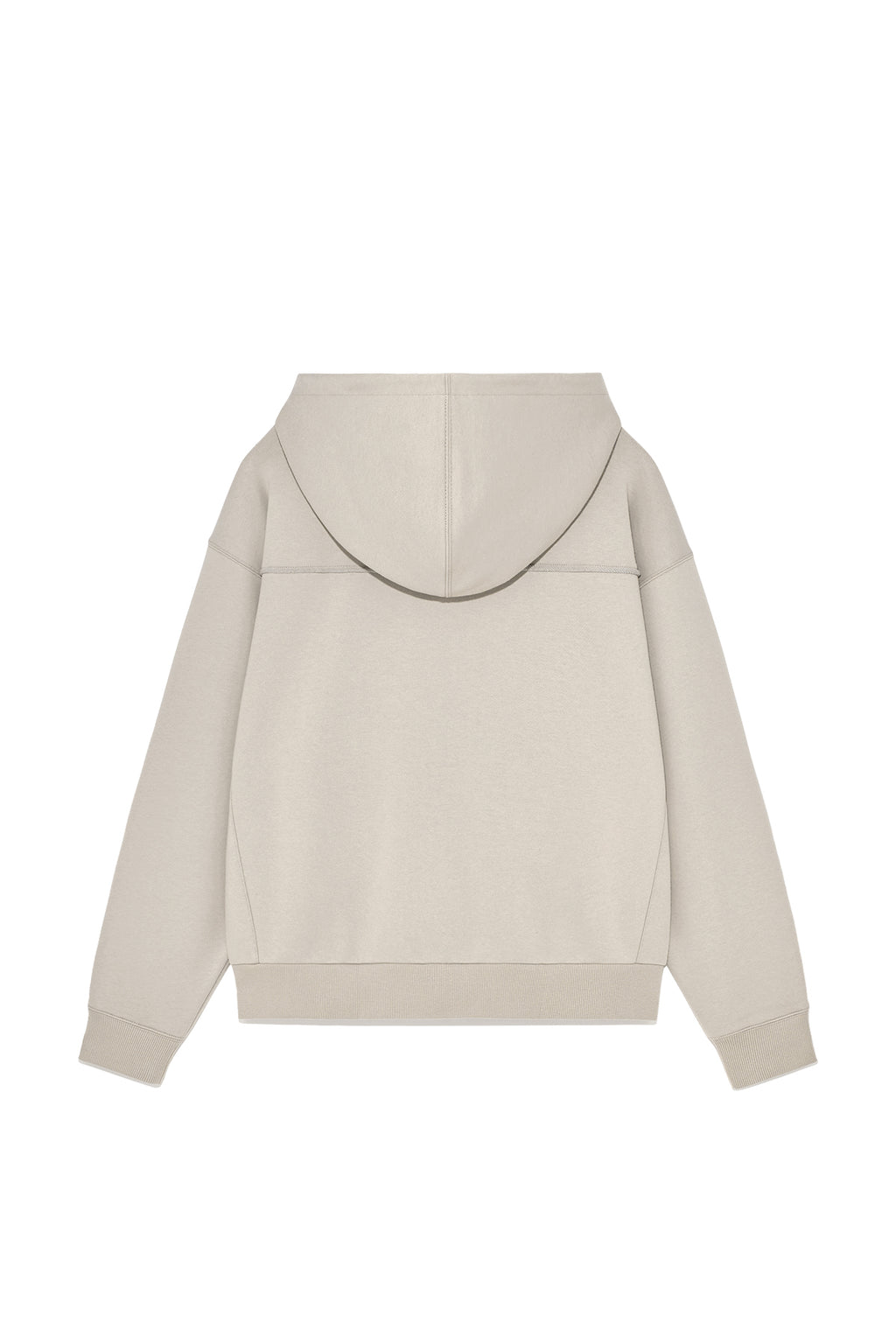 Matin Kim - Volume Pocket Hoody Zip Up (Pale Beige) product image 7 | TRAB K-Fashion Australia
