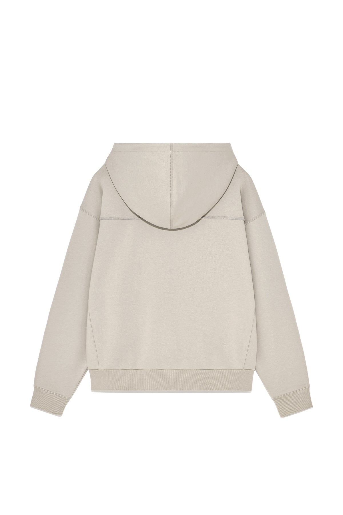 Matin Kim - Volume Pocket Hoody Zip Up (Pale Beige) product image 7 | TRAB K-Fashion Australia