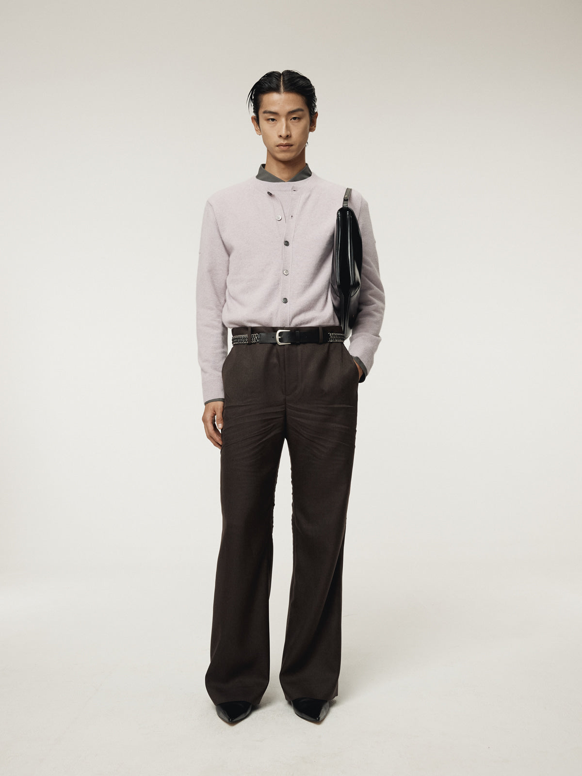 Recto - Crease Detail Flare Pants (Vintage Brown) product image 9 | TRAB K-Fashion Australia