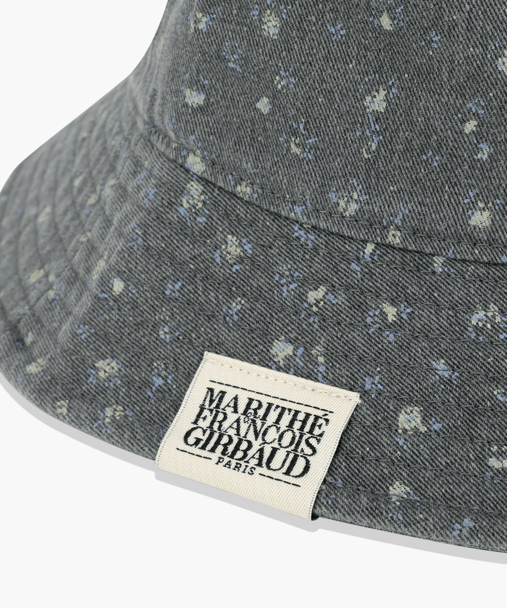 Marithe & Francois Girbaud - Classic Logo Flower Bucket Hat (Washed Black) product image 3 | TRAB K-Fashion Australia