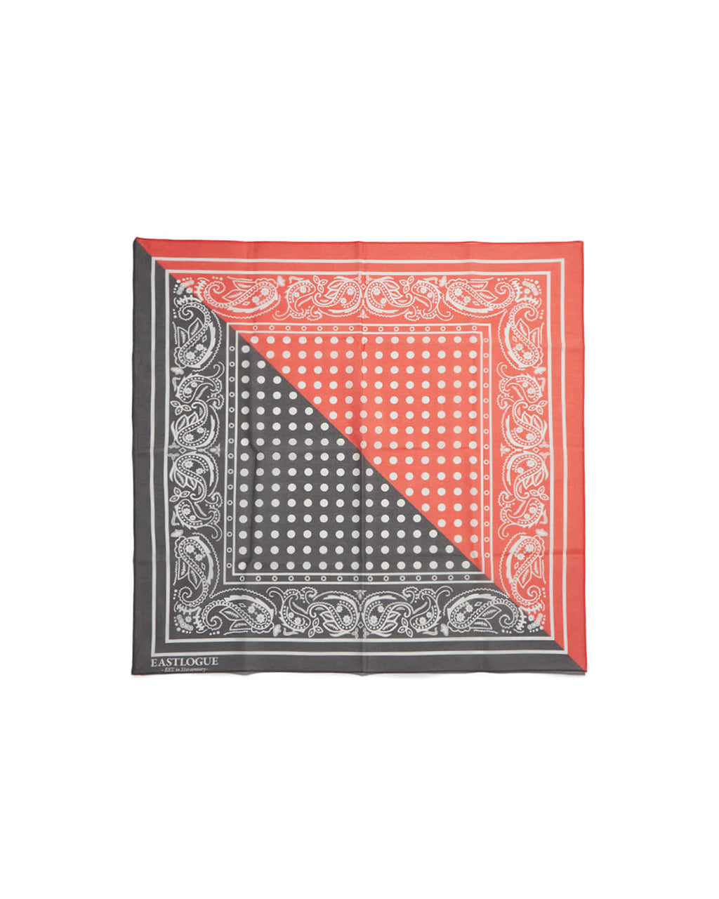 Eastlogue - Square Silk Scarf (Salmon & Brown) product image 5 | TRAB K-Fashion Australia