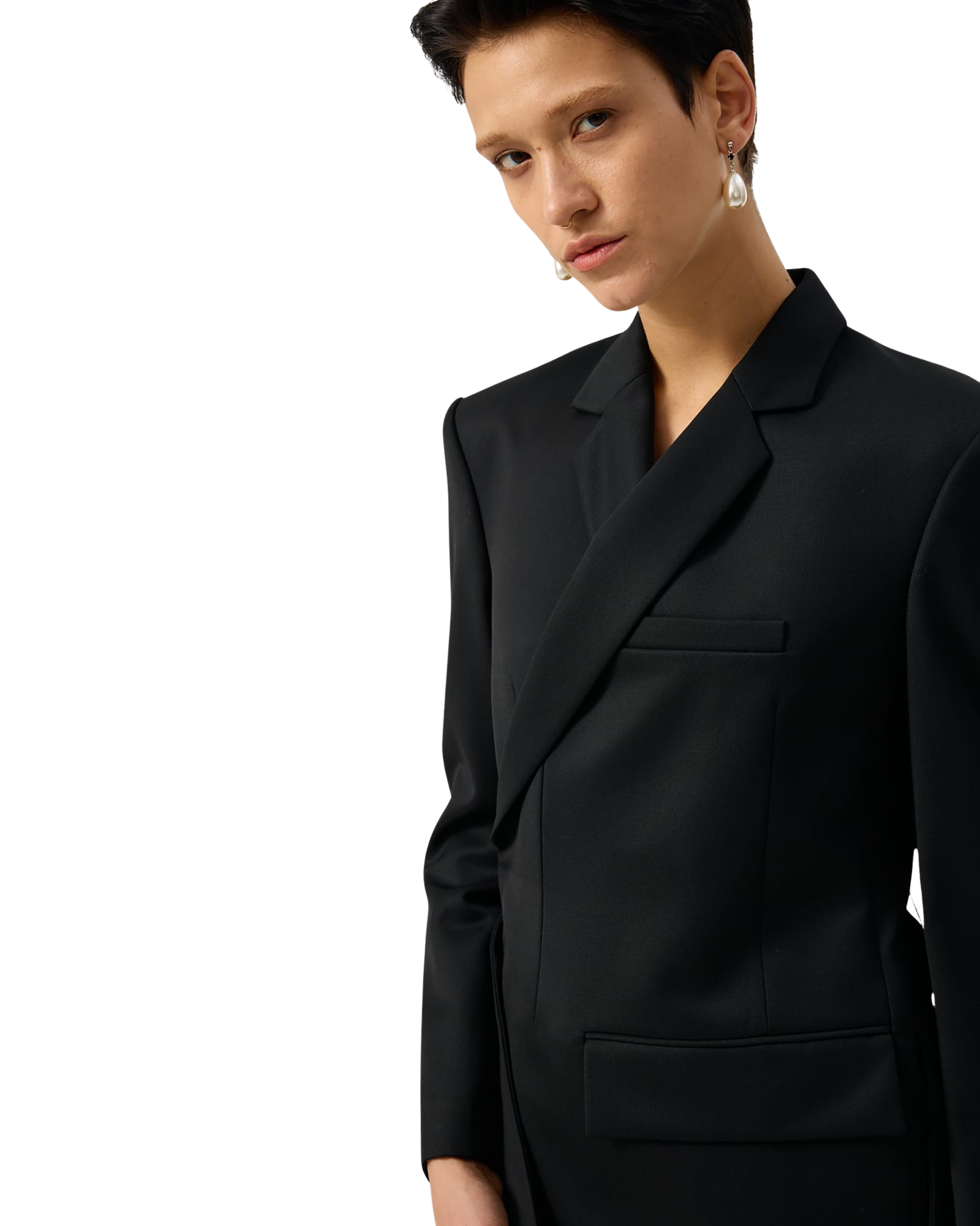 Kimhe Kim - Id Double-Breasted Blazer (Black) product image 14 | TRAB K-Fashion Australia