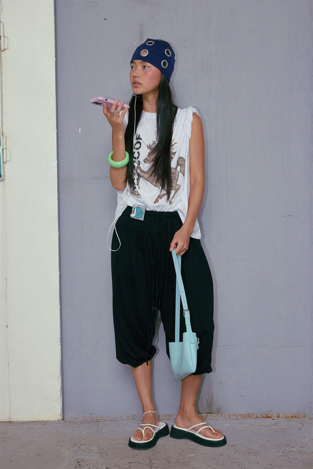 Deinet - Horse Graphic T-Shirt (White) product image 6 | TRAB K-Fashion Australia