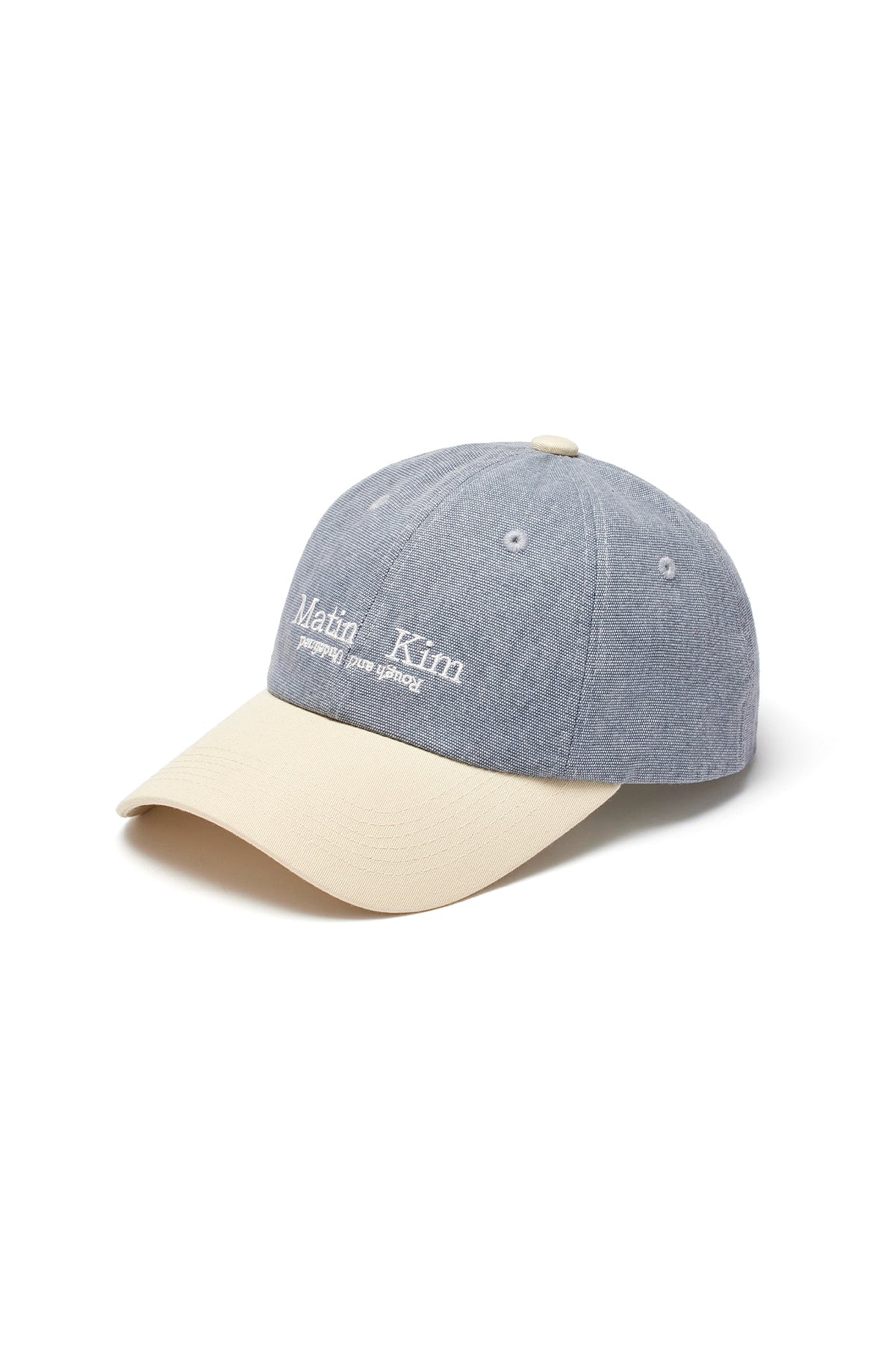 Matin Kim - Washed Oxford Two Tone Ball Cap (Beige) product image 5 | TRAB K-Fashion Australia