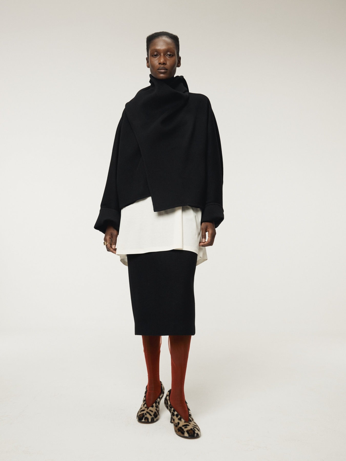 Recto - Wool Midi Skirt (Black) product image 1 | TRAB K-Fashion Australia