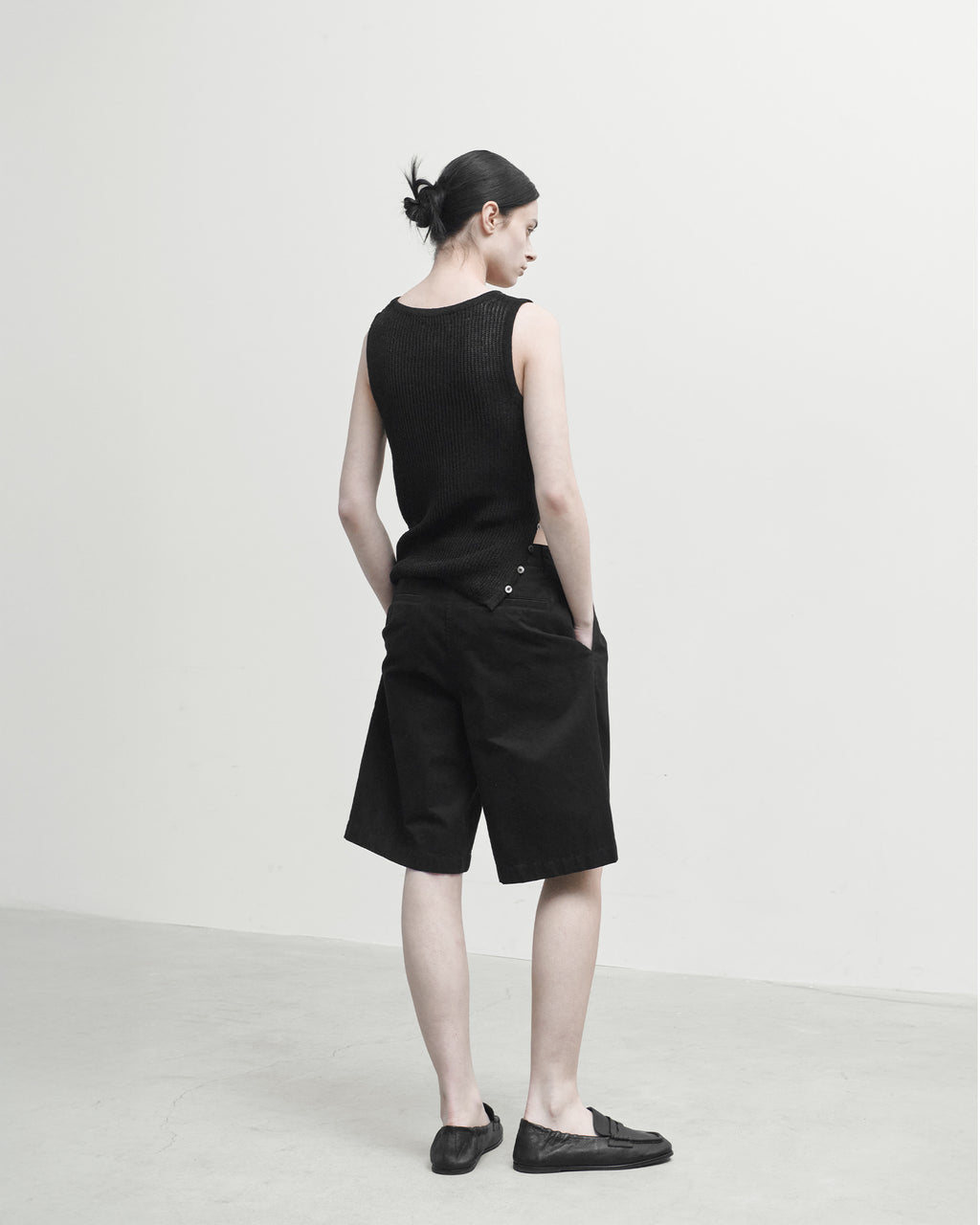 Brownyard - Washed Half Pants (Black) product image 2 | TRAB K-Fashion Australia