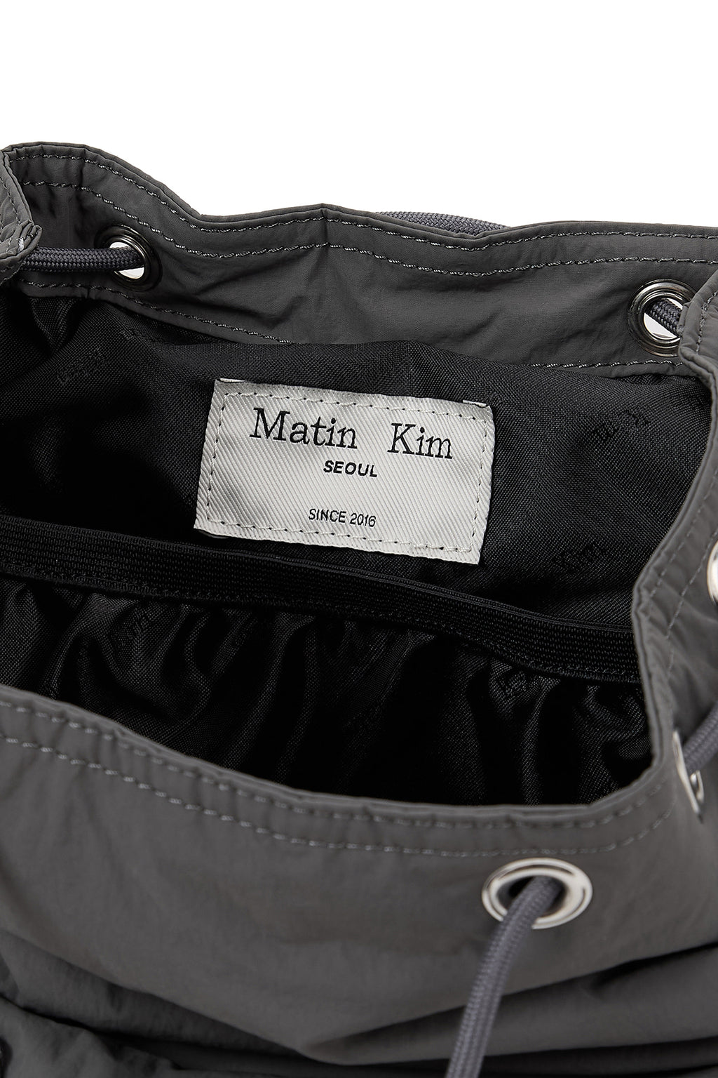 Matin Kim - Pocket Utility Small Back Pack (Charcoal) product image 4 | TRAB K-Fashion Australia