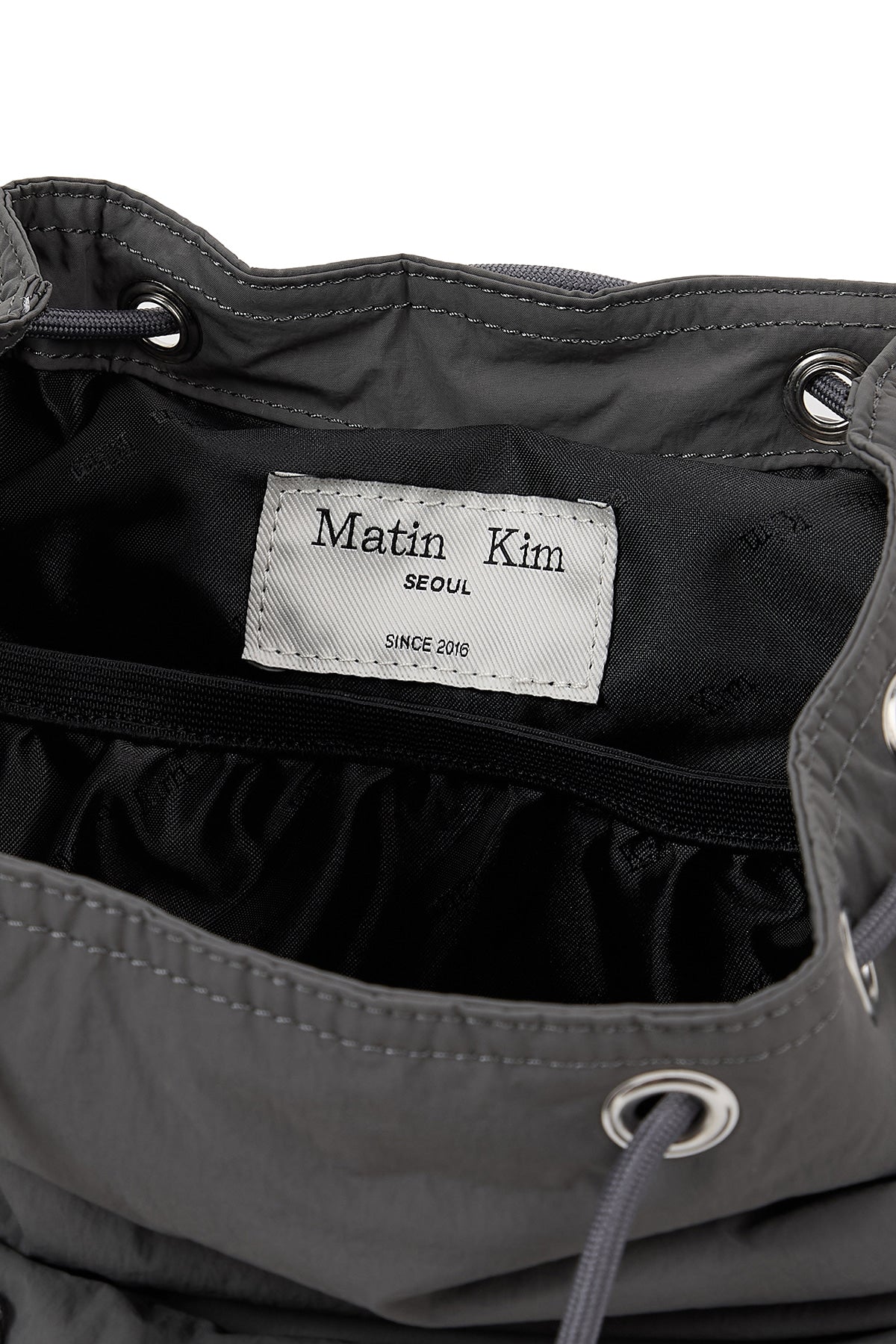Matin Kim - Pocket Utility Small Back Pack (Charcoal) product image 4 | TRAB K-Fashion Australia