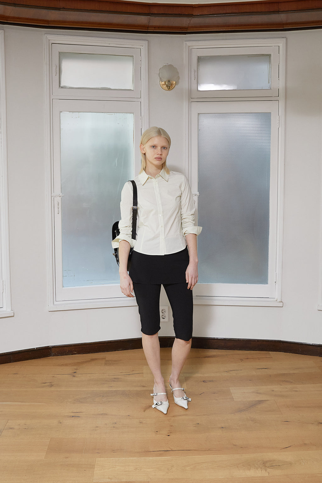 Matin Kim - Back Button Point Shirt (Light Green) product image 12 | TRAB K-Fashion Australia