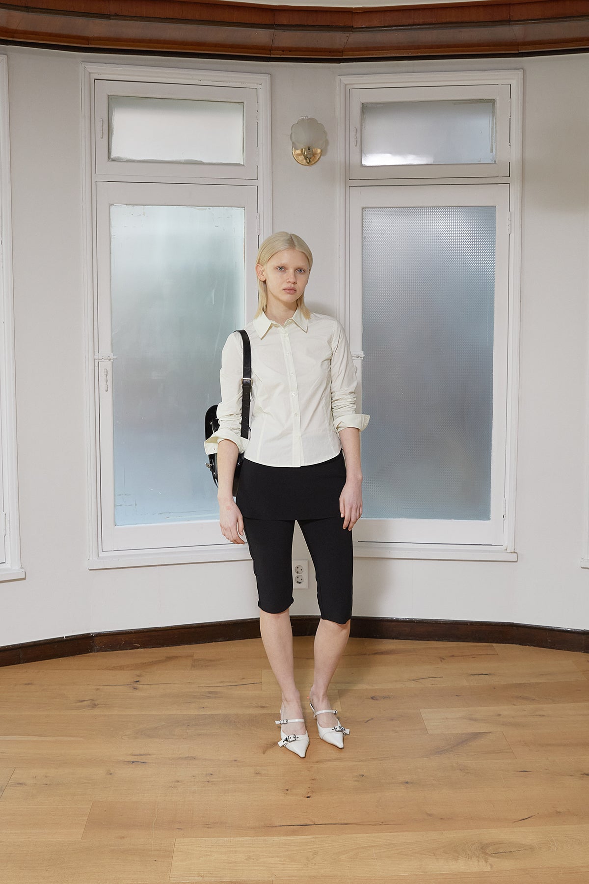 Matin Kim - Back Button Point Shirt (Light Green) product image 12 | TRAB K-Fashion Australia