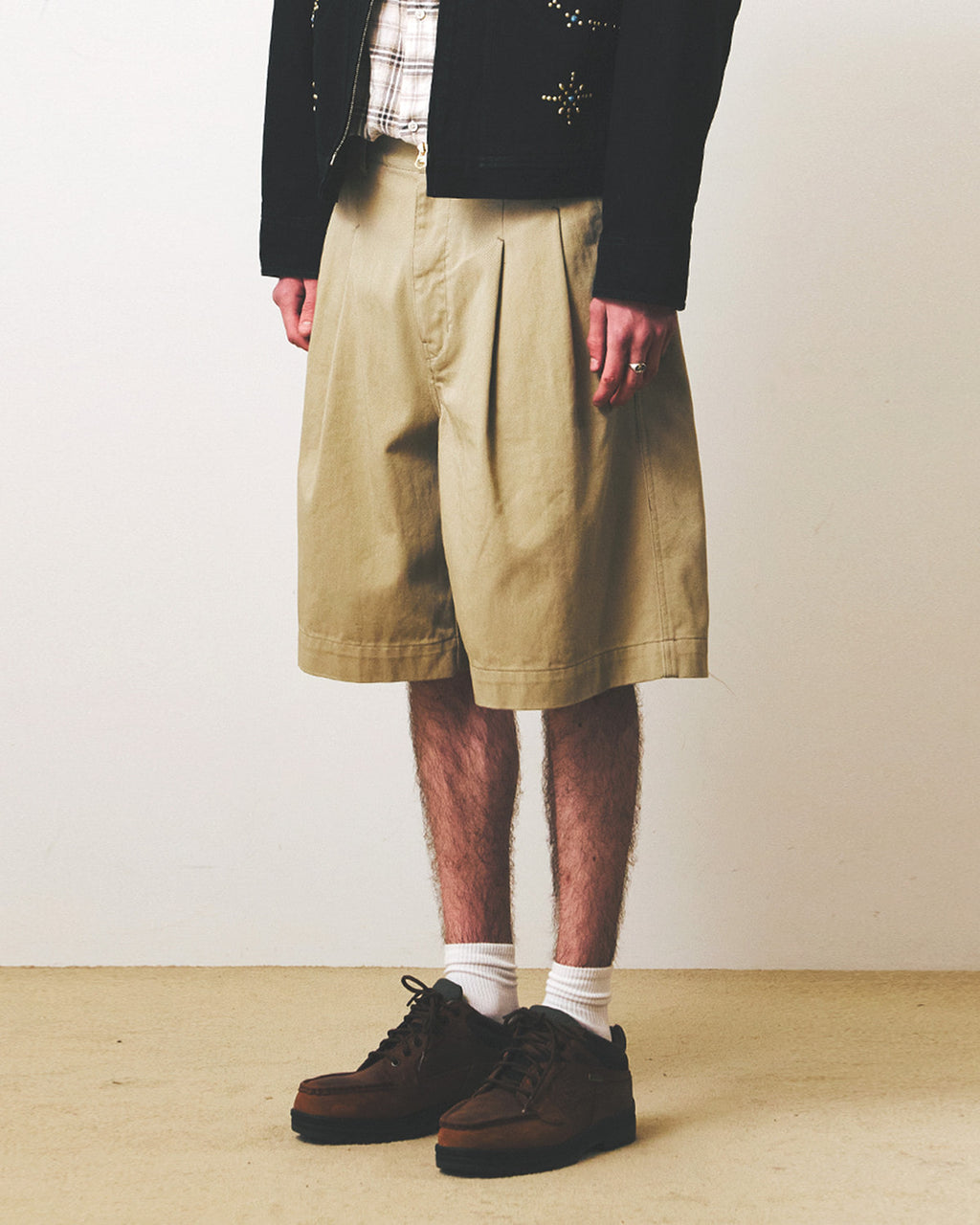Eastlogue - Trooper Comfort Shorts (Beige) product image 3 | TRAB K-Fashion Australia