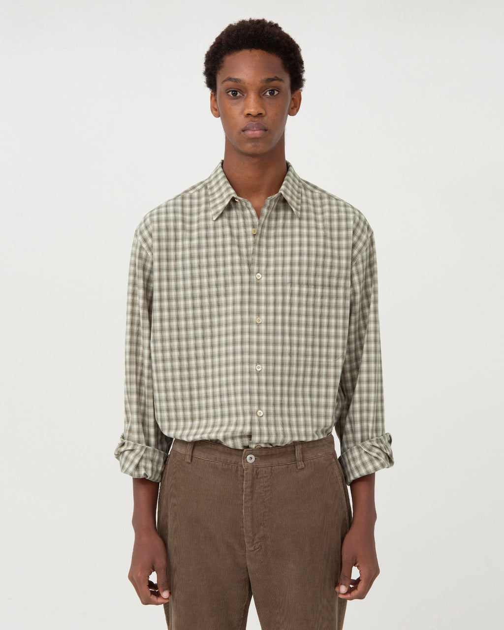 Brownyard - Steady Shirt (Beige Check) product image 1 | TRAB K-Fashion Australia