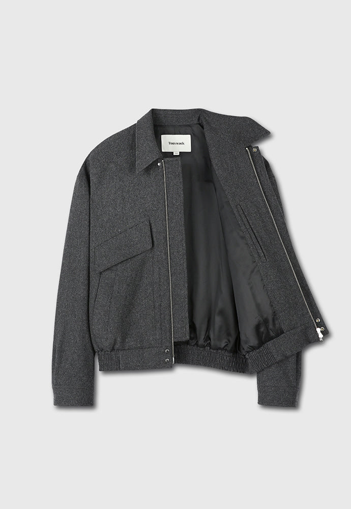 Tonywack - Virgin Wool Multi-Pocket Blouson (Dark Grey) product image 8 | TRAB K-Fashion Australia