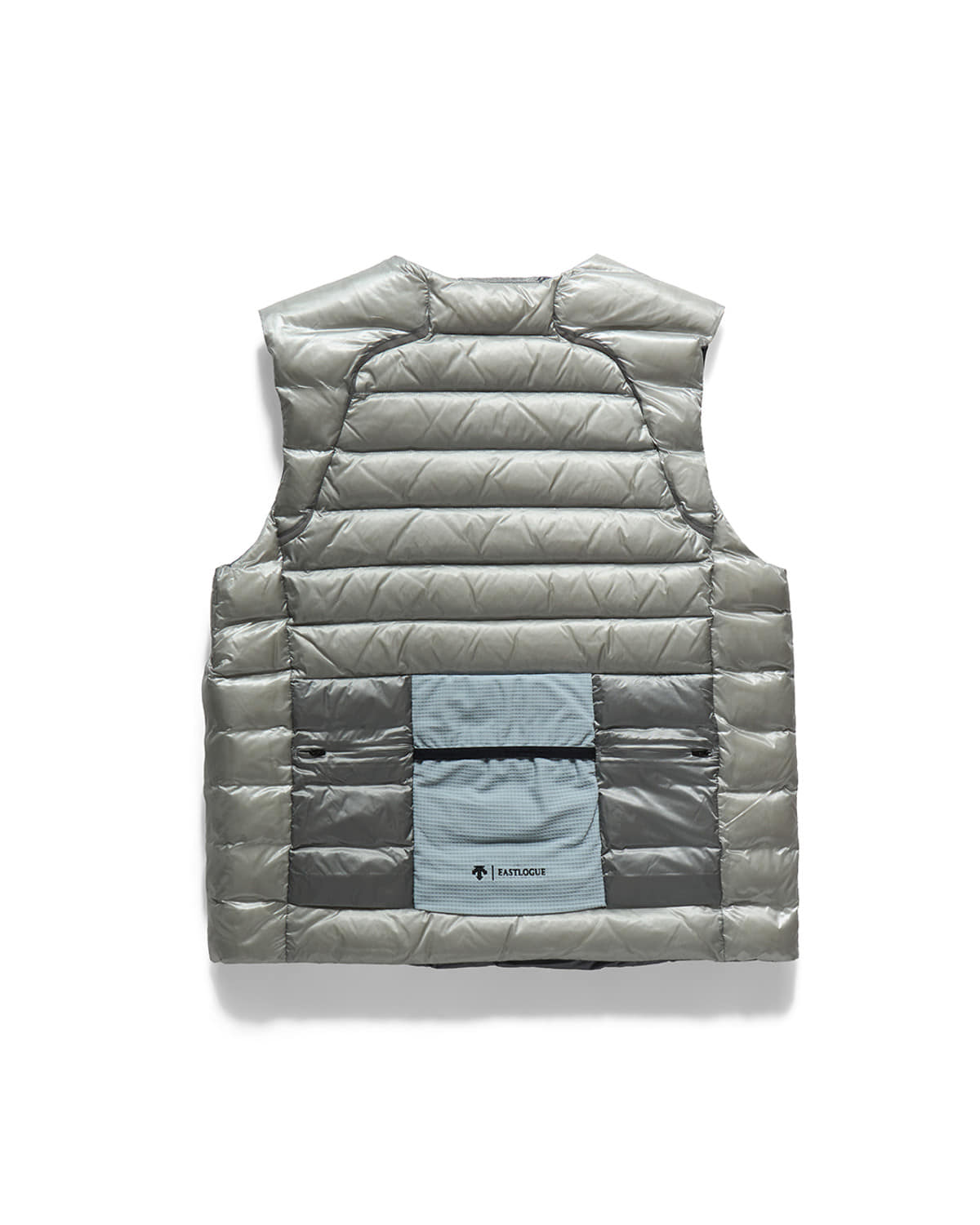 Eastlogue - Asymmetric Bullet Proof Down Vest (Silver) product image 7 | TRAB K-Fashion Australia