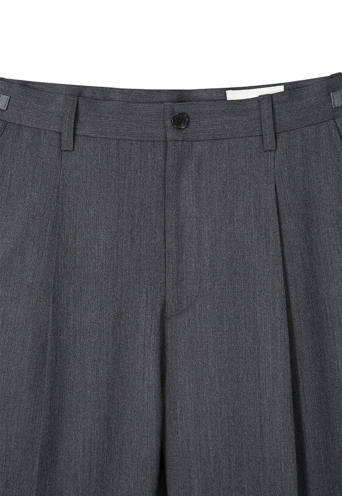 Art if acts - Wool One Tuck Trousers (Charcoal) product image 8 | TRAB K-Fashion Australia