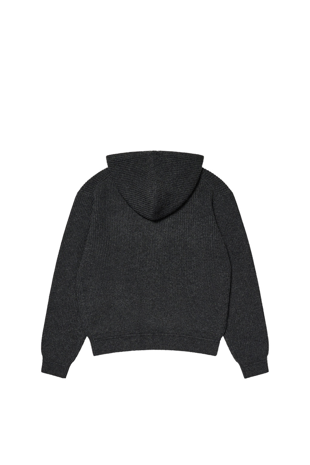 Deinet - Basic Logo Knit Hoodie (Charcoal) product image 8 | TRAB K-Fashion Australia