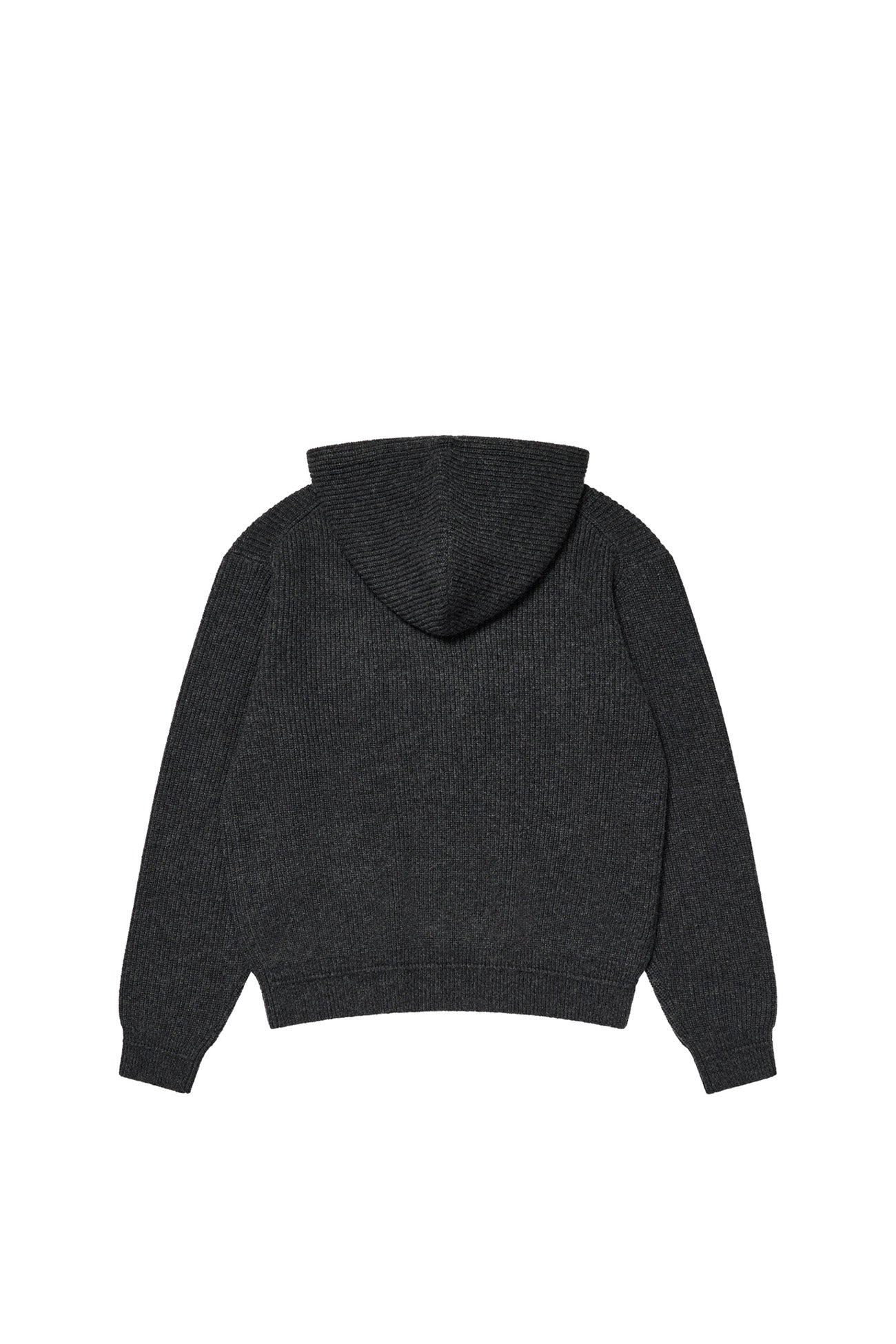 Deinet - Basic Logo Knit Hoodie (Charcoal) product image 8 | TRAB K-Fashion Australia