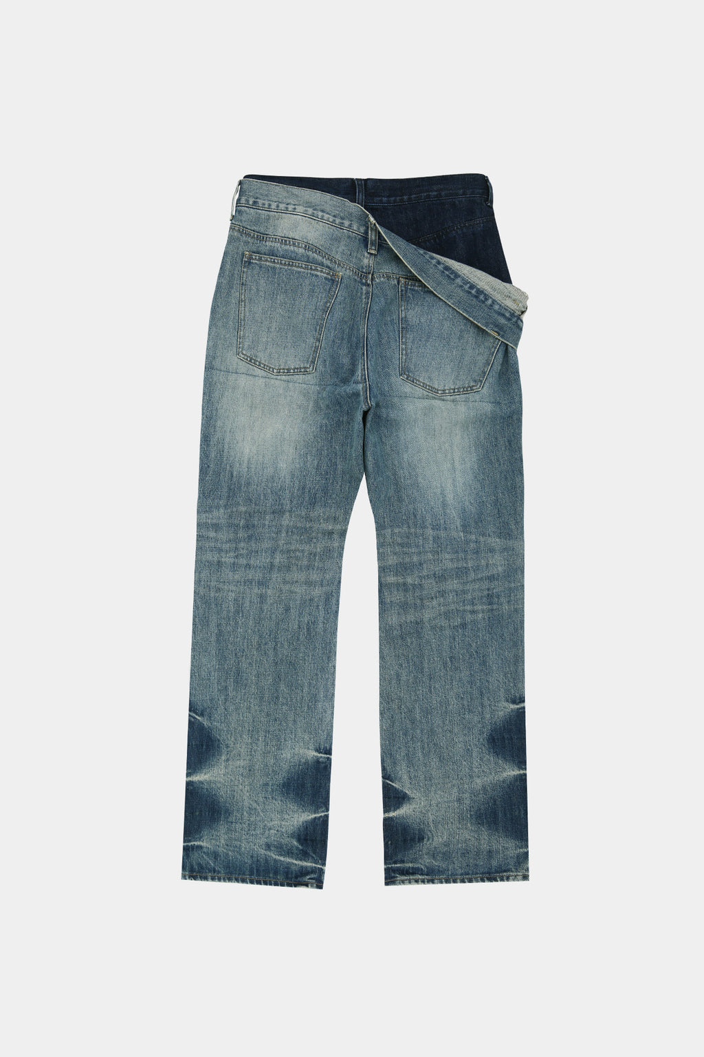 Andersson Bell - Unisex Asymmetric Layered Wide-Leg Jeans (Blue) product image 14 | TRAB K-Fashion Australia