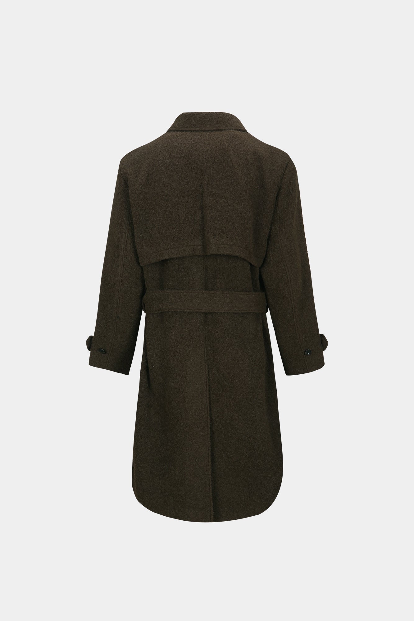 Andersson Bell - Mattia Shaggy Wool Robe Coat (Brown) product image 15 | TRAB K-Fashion Australia