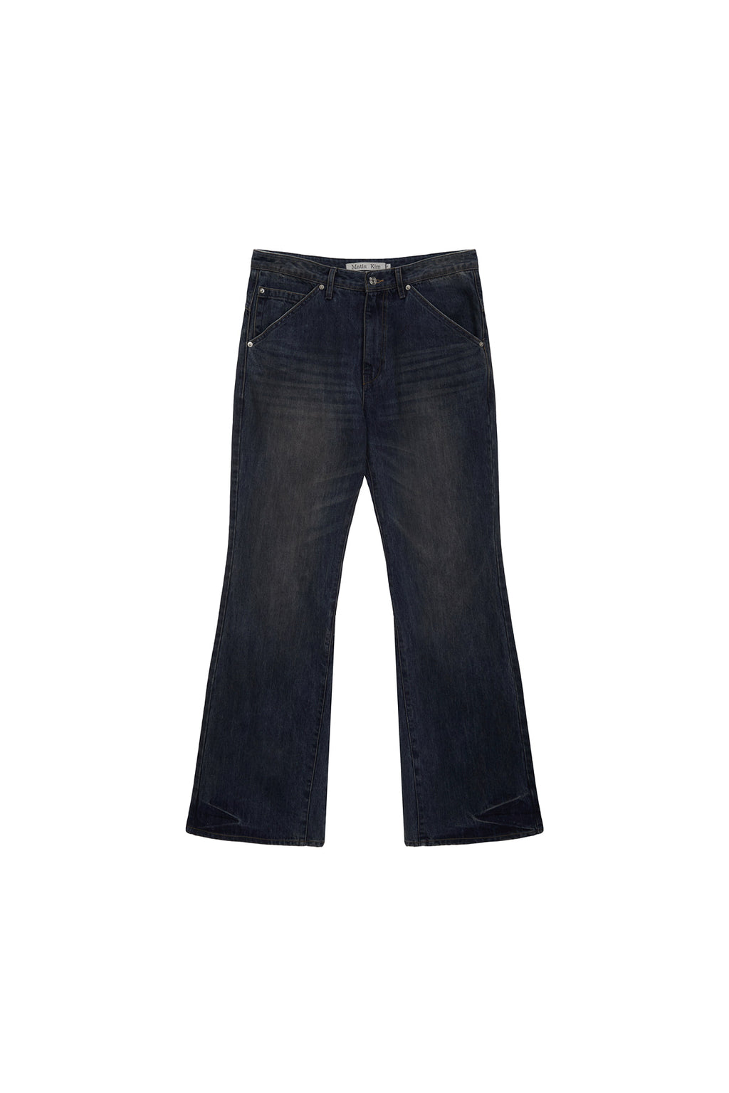 Matin Kim - Lowrise Boots Cut Denim Pants (Blue) product image 1 | TRAB K-Fashion Australia