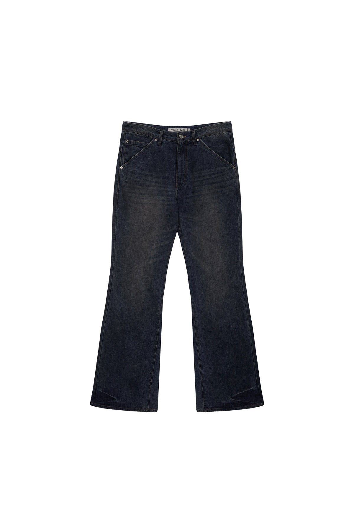 Matin Kim - Lowrise Boots Cut Denim Pants (Blue) product image 1 | TRAB K-Fashion Australia