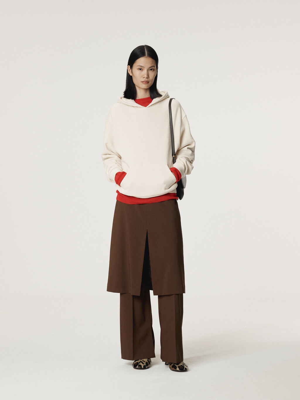 Recto - Rc Embroidered Hoodie (Oatmeal) product image 2 | TRAB K-Fashion Australia