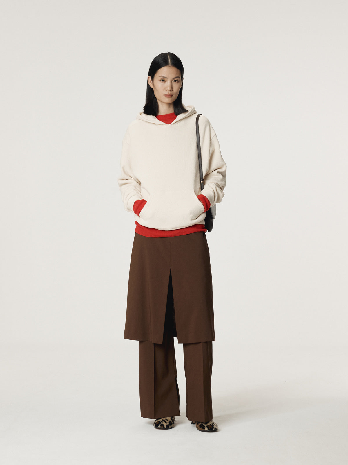 Recto - Rc Embroidered Hoodie (Oatmeal) product image 2 | TRAB K-Fashion Australia