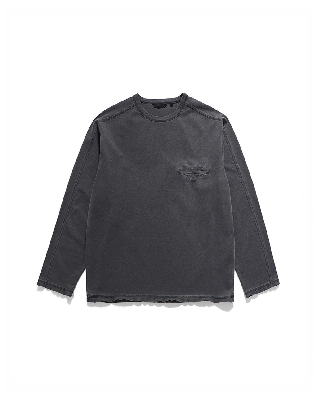 Eastlogue - Cut Out Ea Basic L.s T-shirts (Pigment Charcoal) product image 5 | TRAB K-Fashion Australia