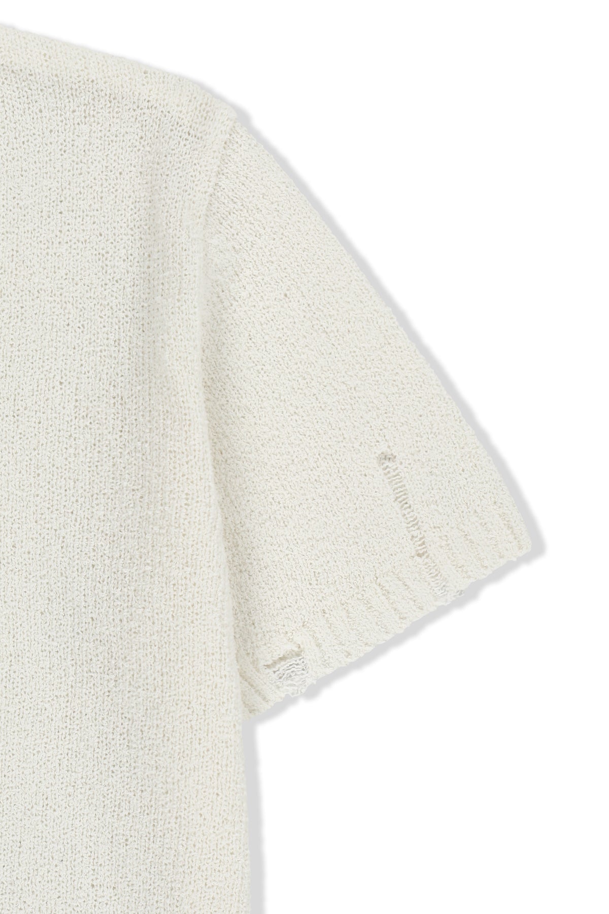 Matin Kim - Half Sleeve Logo Pullover (White) product image 4 | TRAB K-Fashion Australia