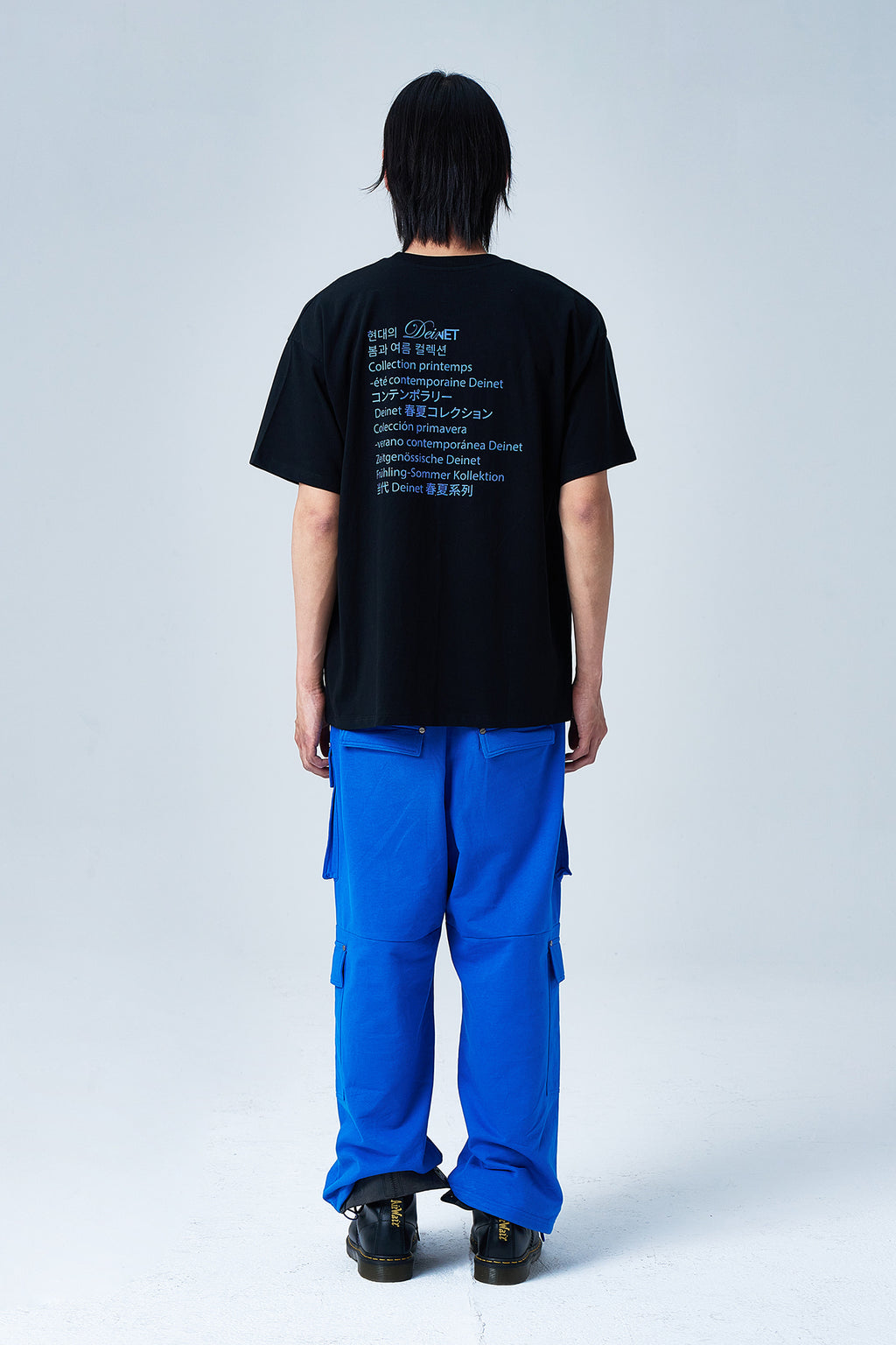 Deinet - Utility Cargo Sweat Pants (Blue) product image 3 | TRAB K-Fashion Australia