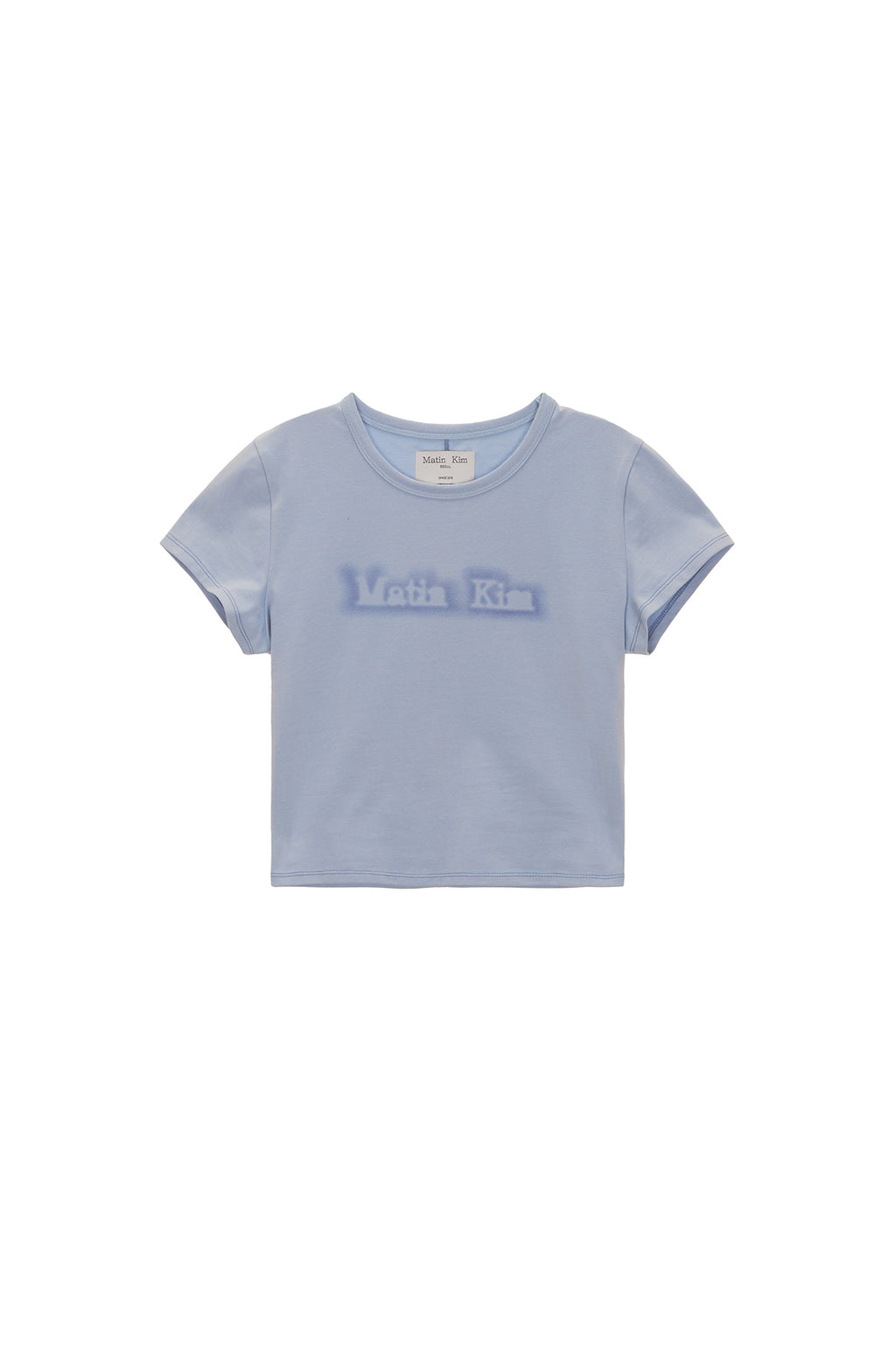 Matin Kim - Matin Shade Logo Crop Top (Sky) product image 1 | TRAB K-Fashion Australia