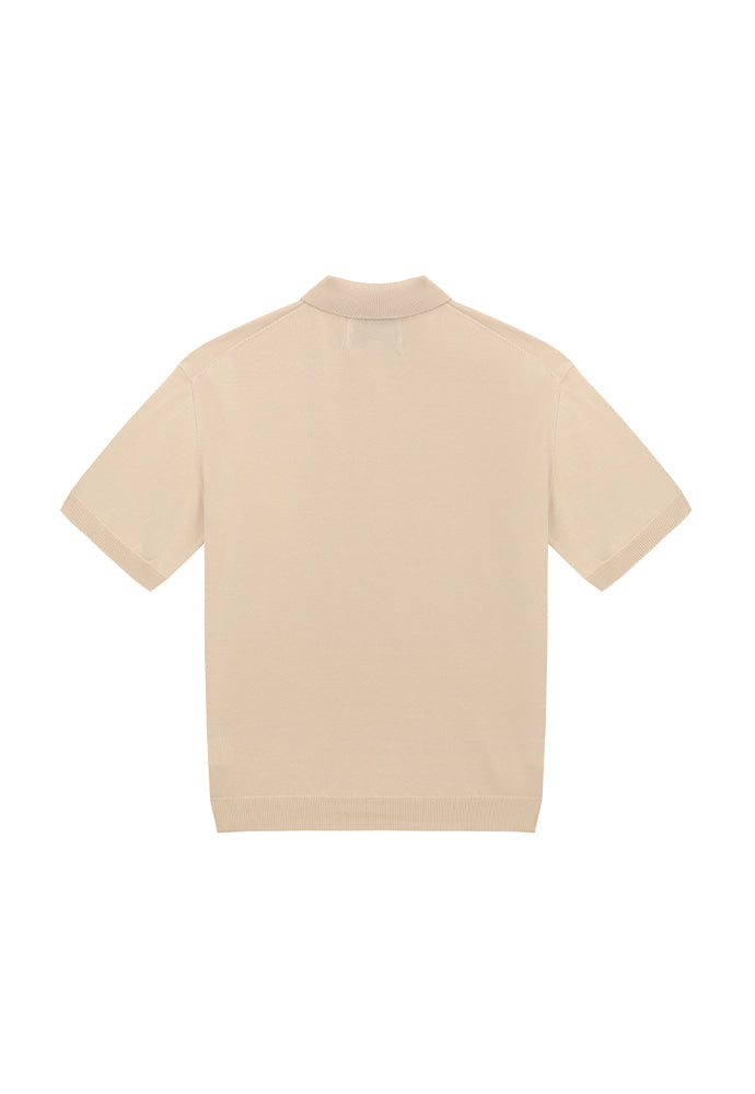 Tonywack - Silk Tencel High Gauge Polo Knit (Royal Beige) product image 6 | TRAB K-Fashion Australia
