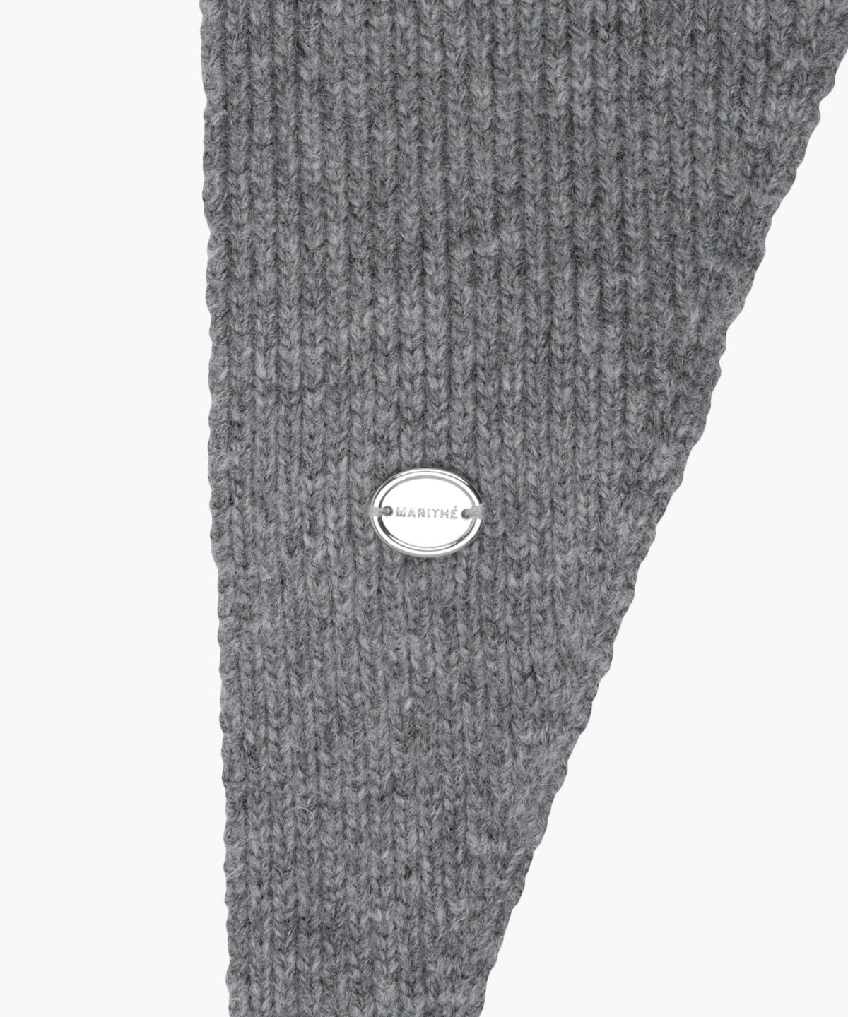Marithe & Francois Girbaud - Knit Mini Scarf (Melange Gray) product image 4 | TRAB K-Fashion Australia