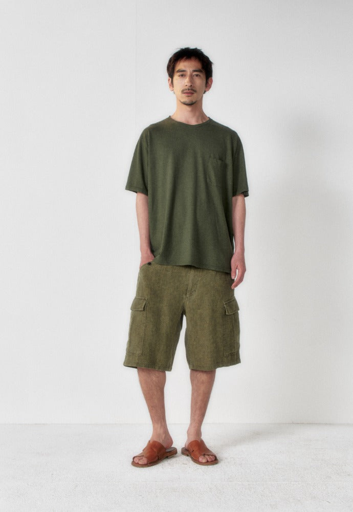 Art if acts - Linen M-51 Shorts (Khaki) product image 1 | TRAB K-Fashion Australia