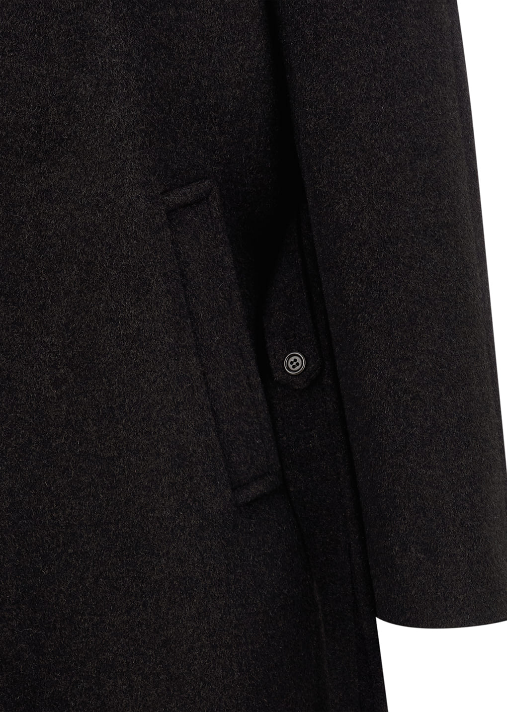 Amomento - men's single breasted long coat (Dark Brown) product image 13 | TRAB K-Fashion Australia