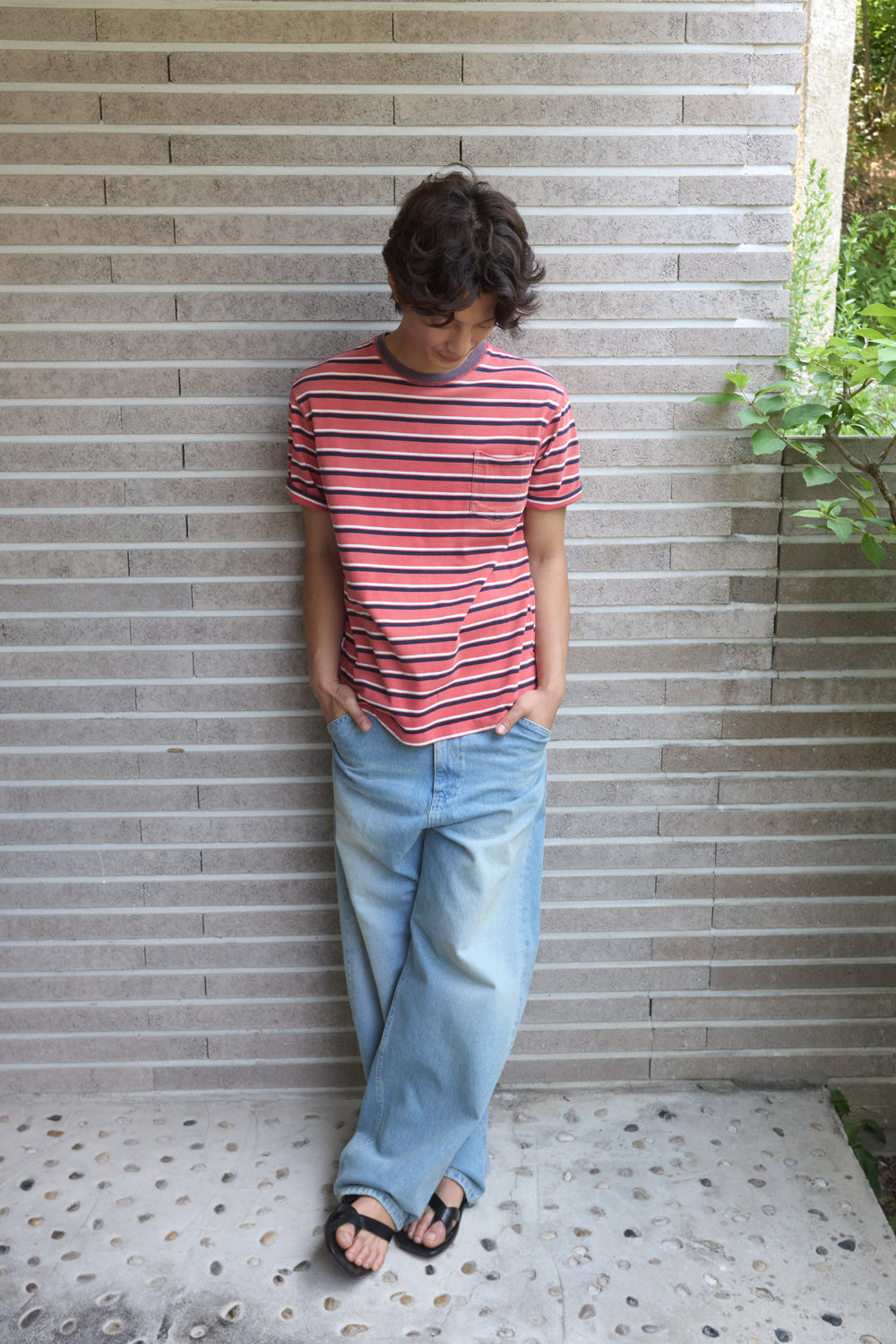 Hatchingroom - Bleached Stripe Tee (Red) product image 4 | TRAB K-Fashion Australia