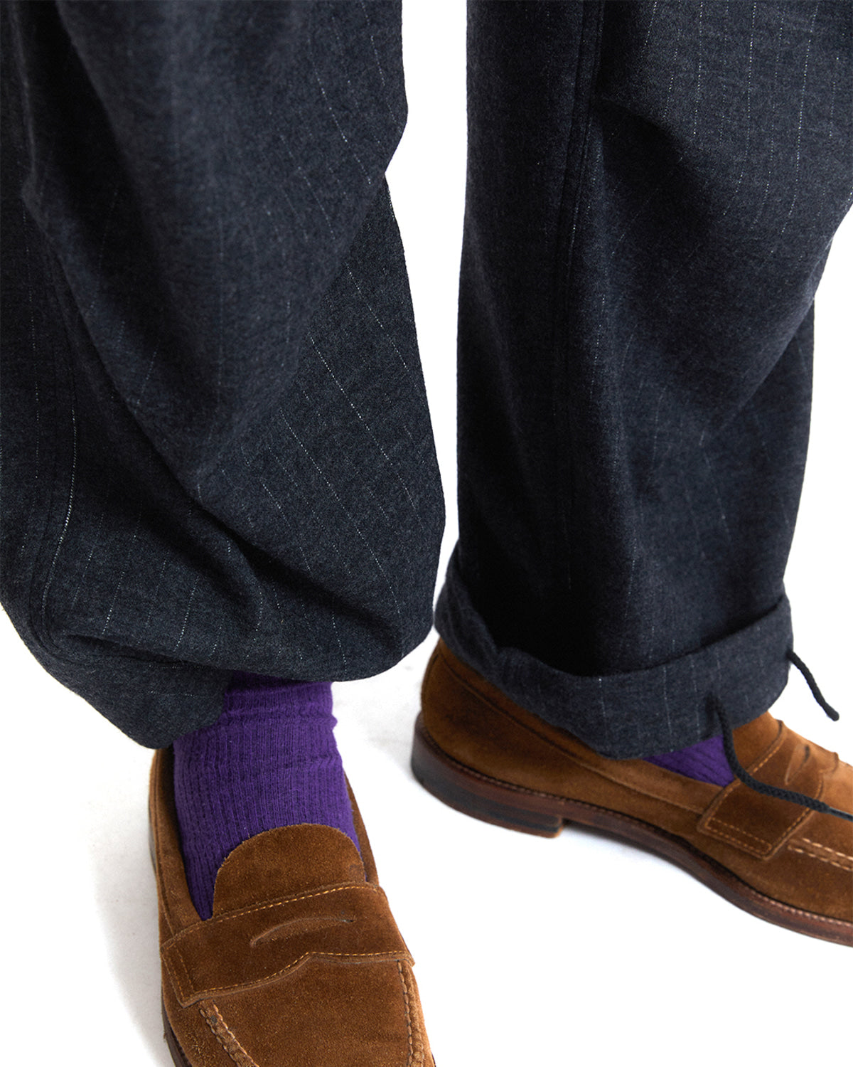 Eastlogue - Combat Easy Pants (Grey Chalk Stripe) product image 3 | TRAB K-Fashion Australia