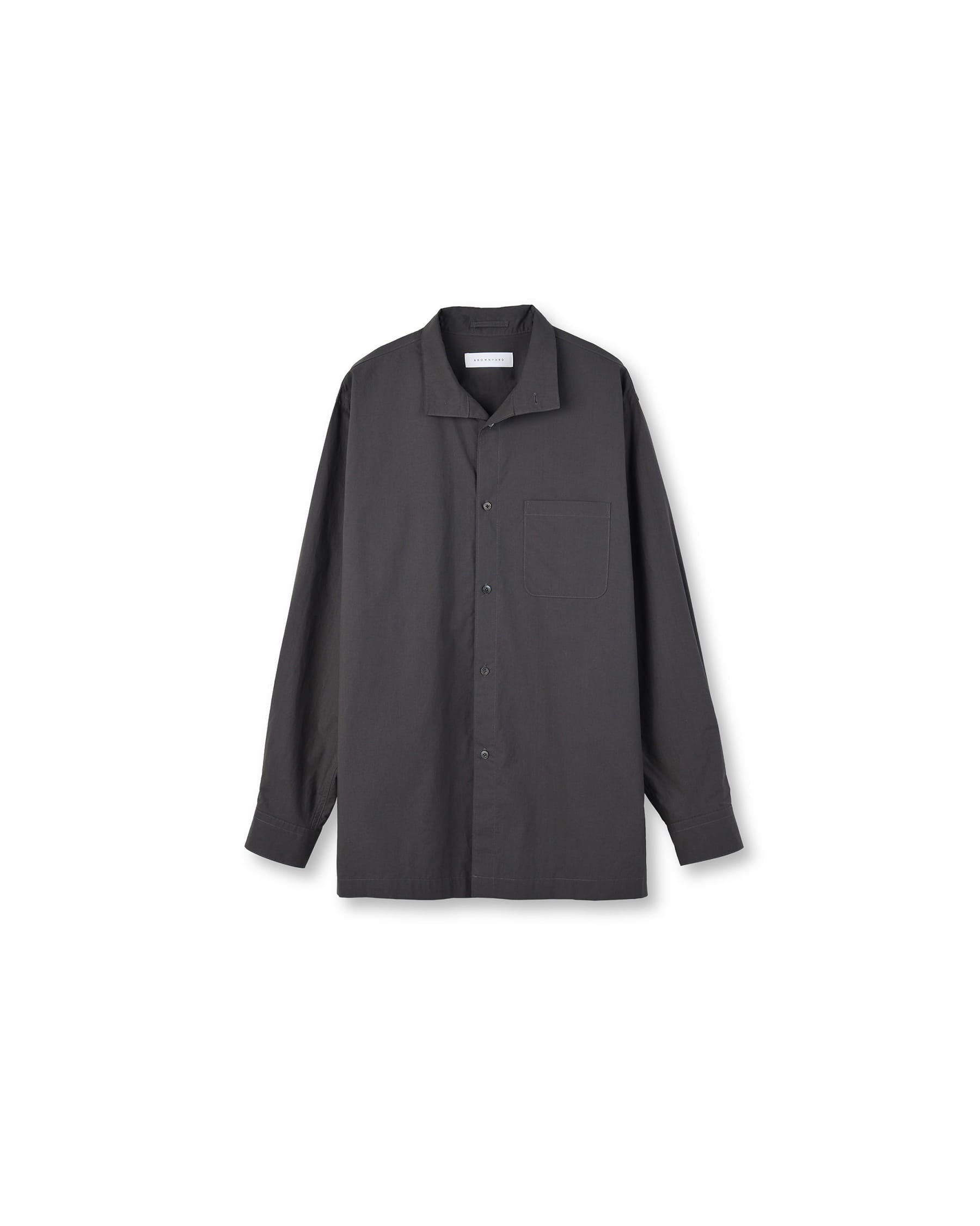 Brownyard - Stand Collar Shirt (Charcoal) product image 5 | TRAB K-Fashion Australia